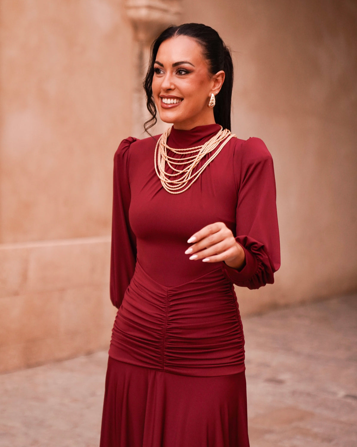 Vestido Ivanna Burdeos