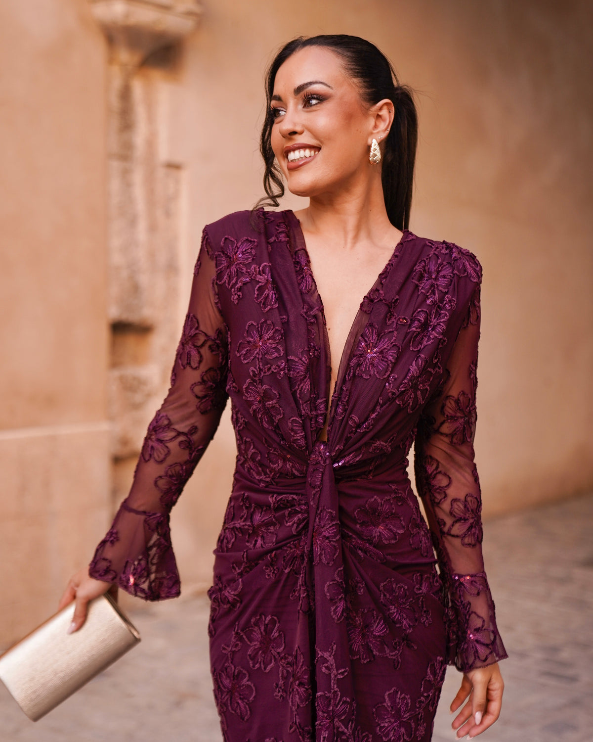 Vestido Liria Berenjena