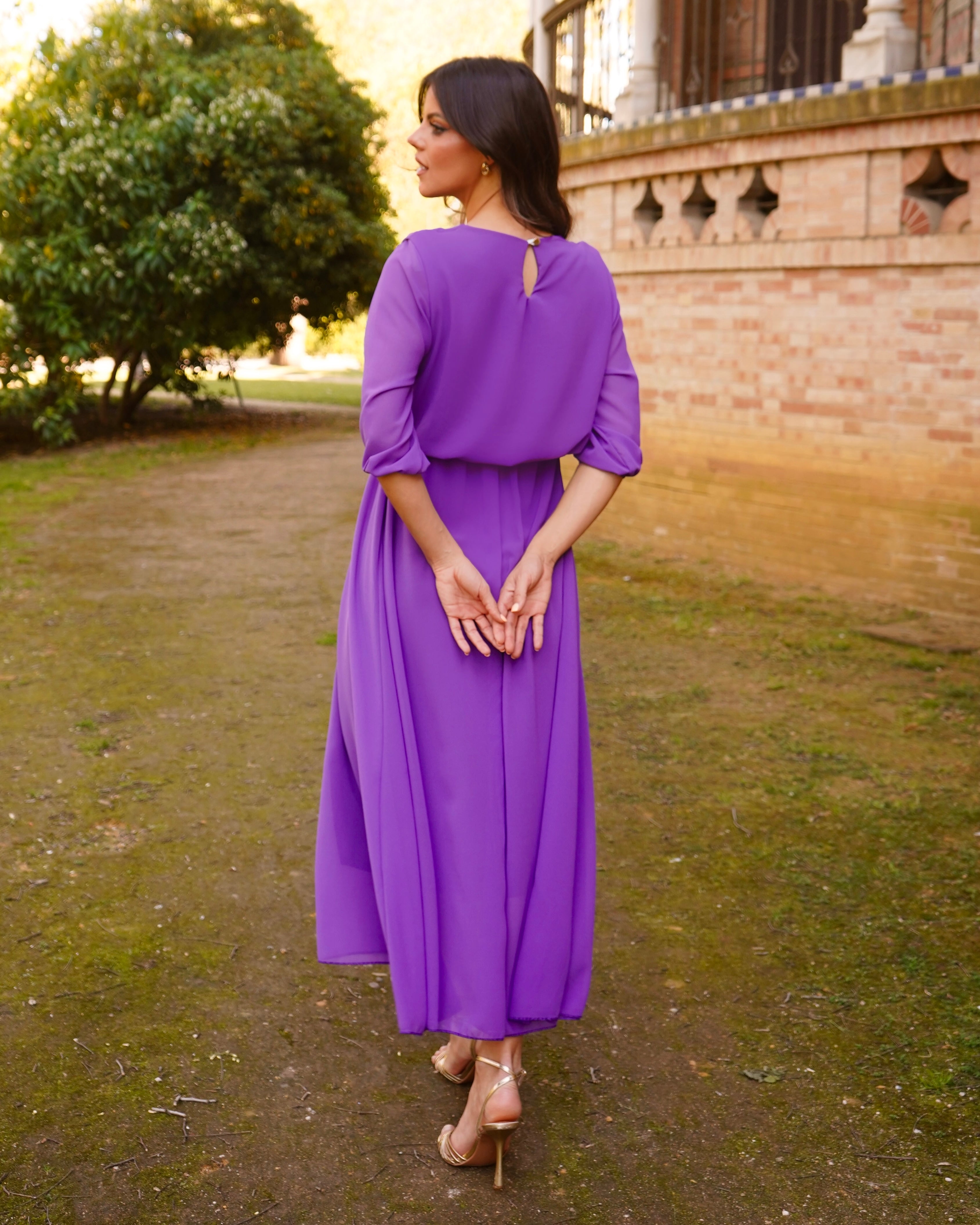 Vestido Adriana Morado