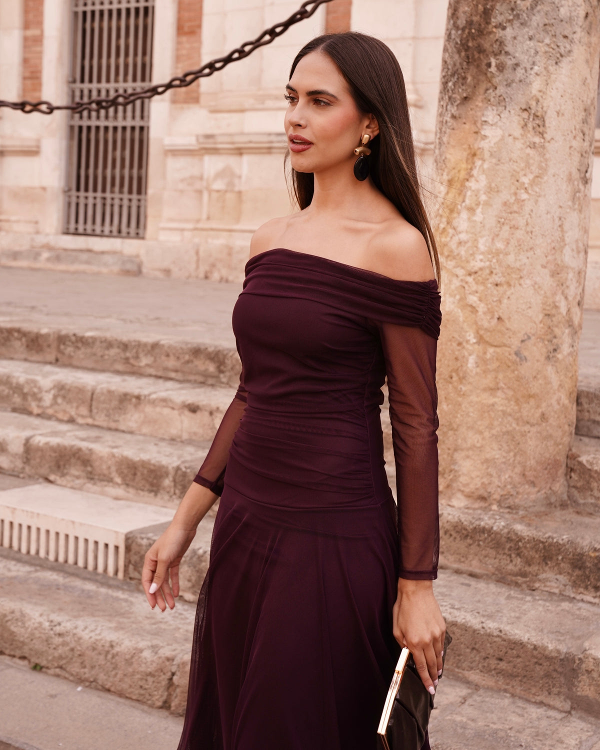 Vestido Valentina Berenjena
