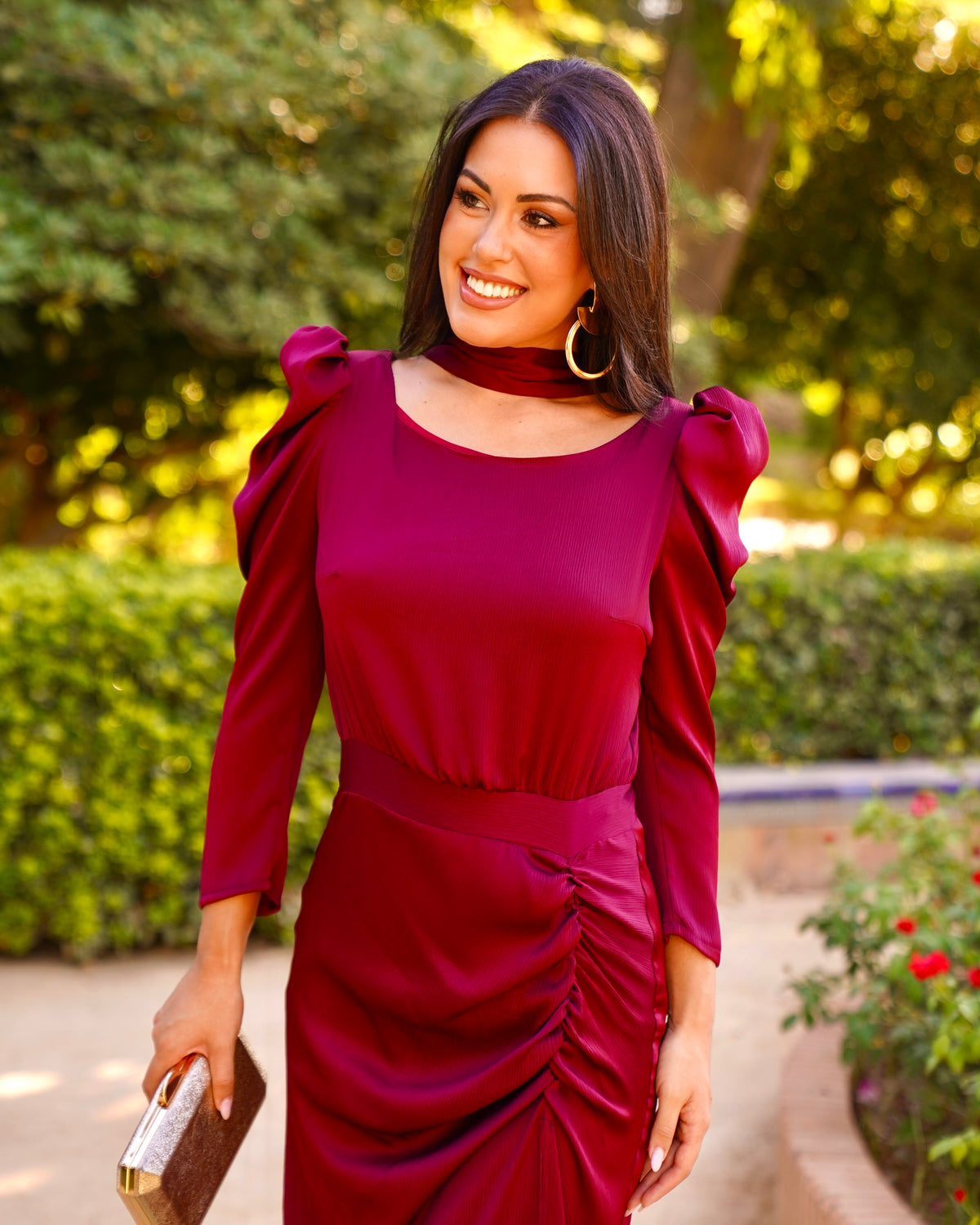 Vestido Greta Burdeos
