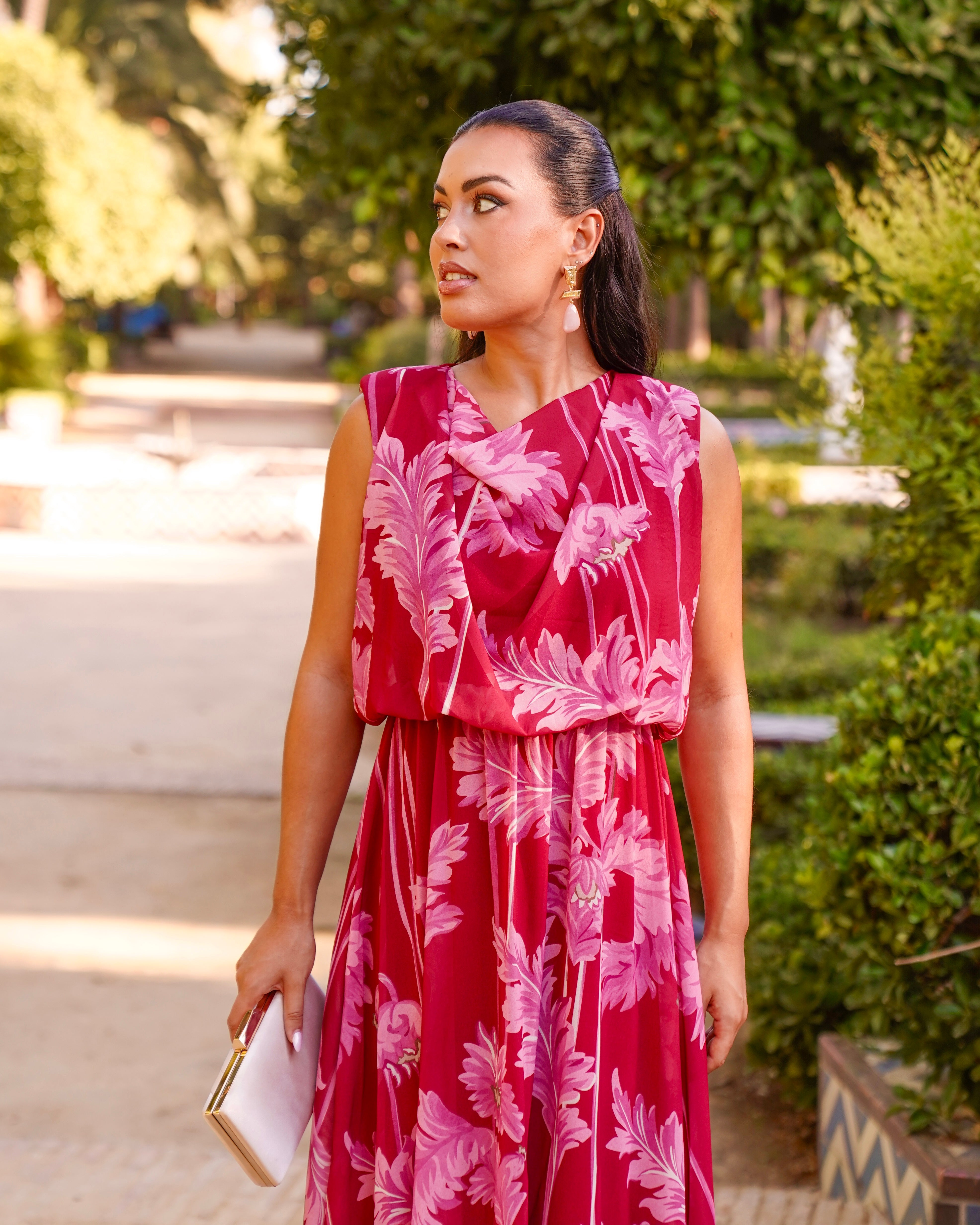 Vestido Lily Rosa/Rojo