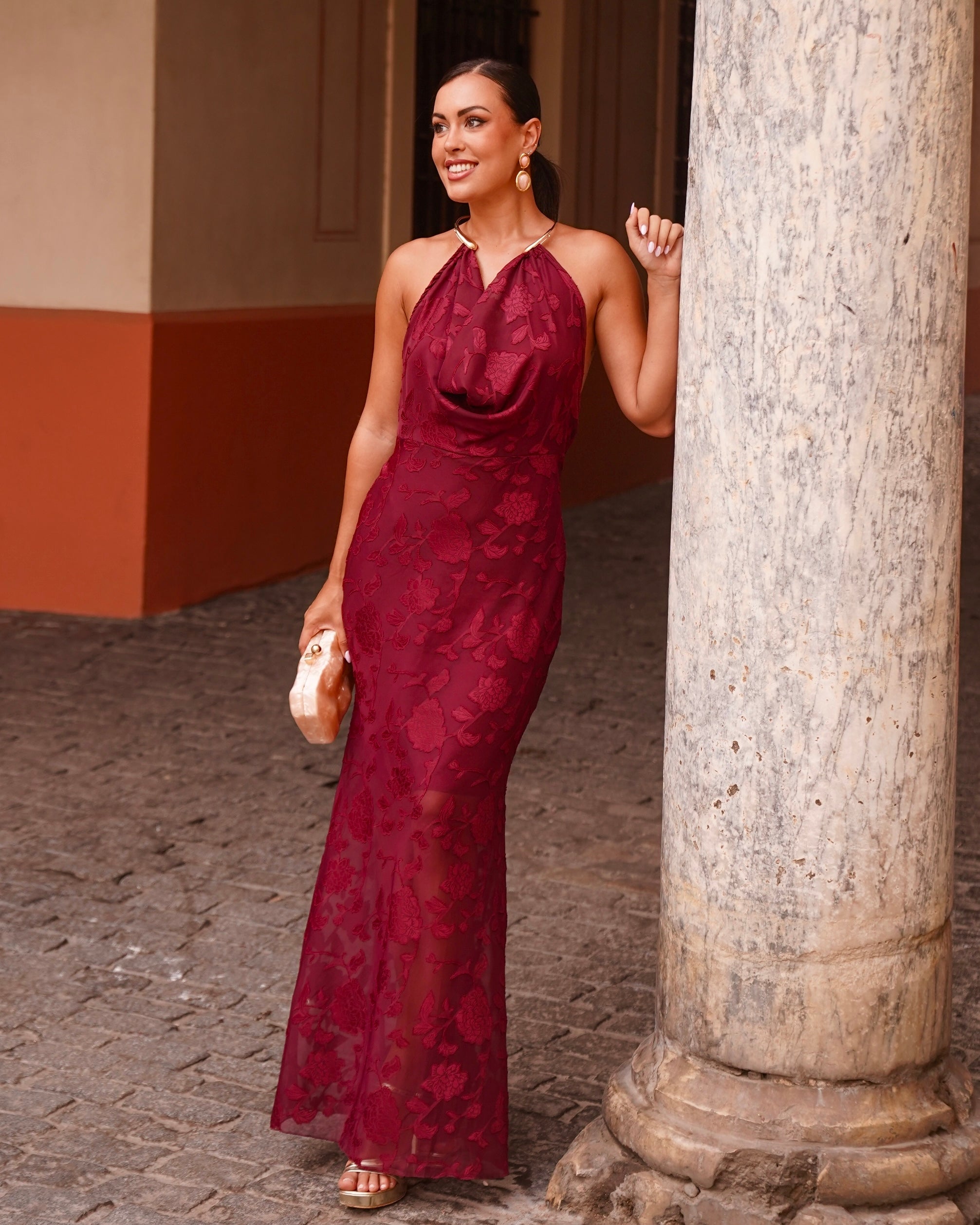 Vestido Imelda Burdeos