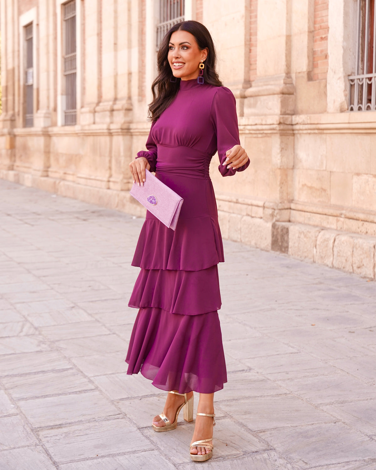 Vestido Julieta Buganvilla