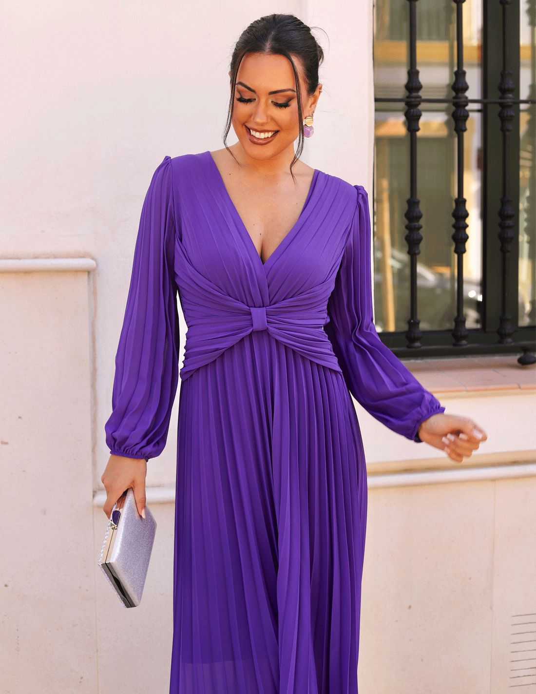 Vestido Amelia Morado