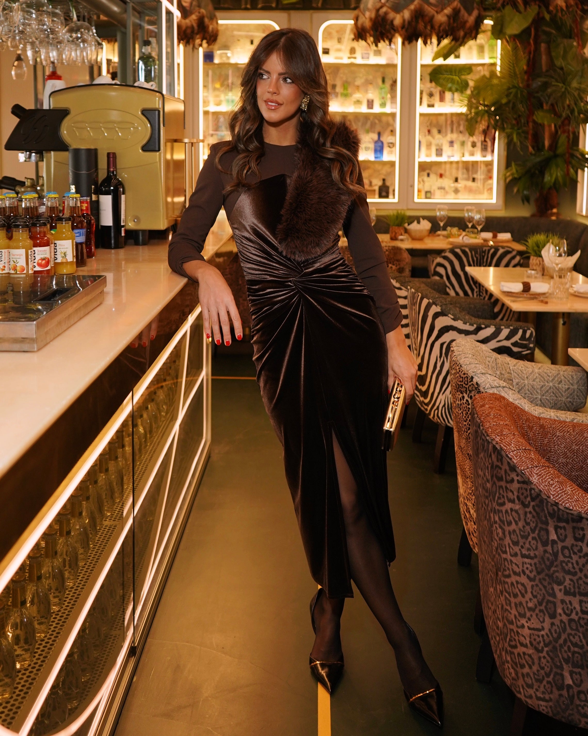 Vestido Cecilia chocolate