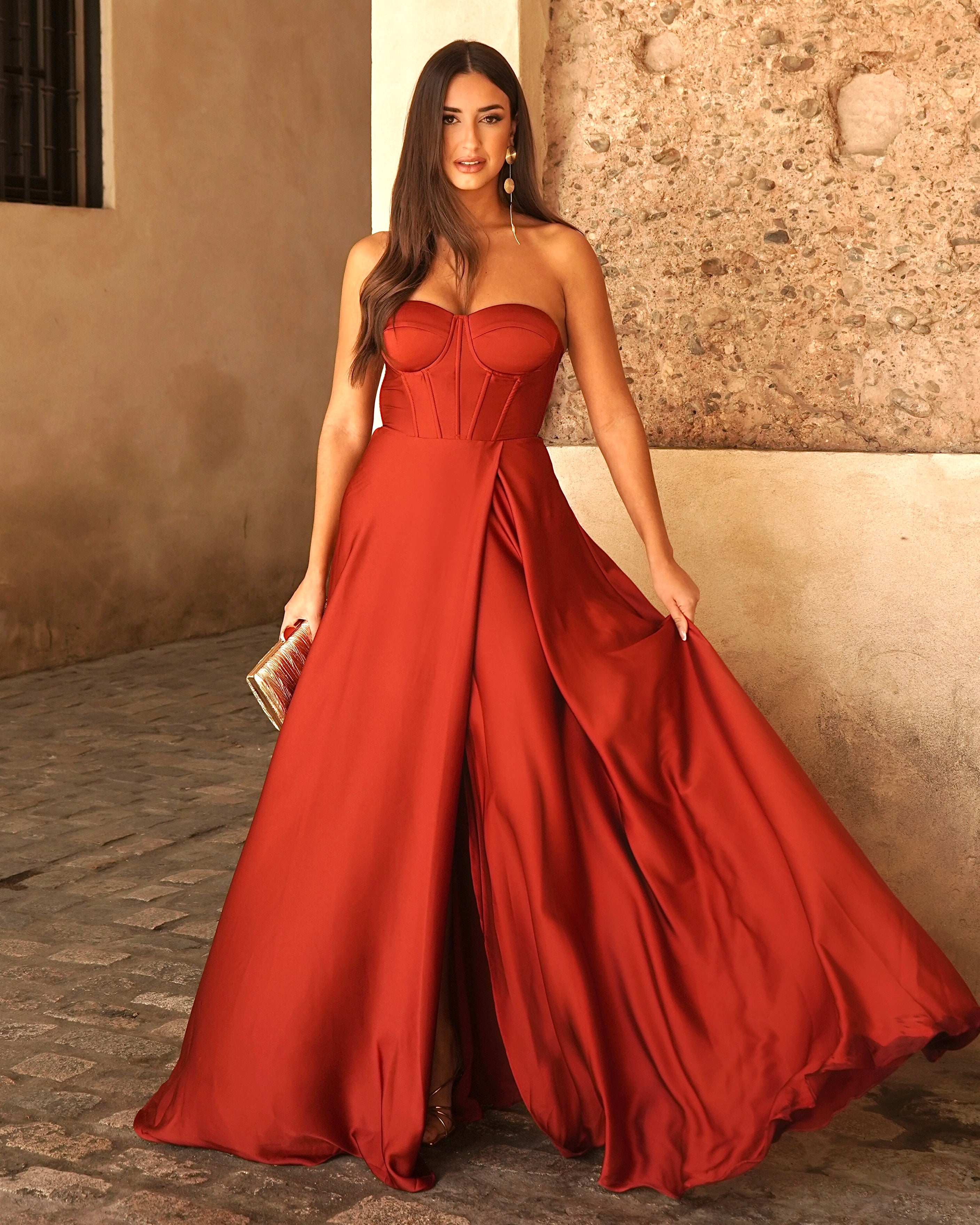Vestido Begoña Teja