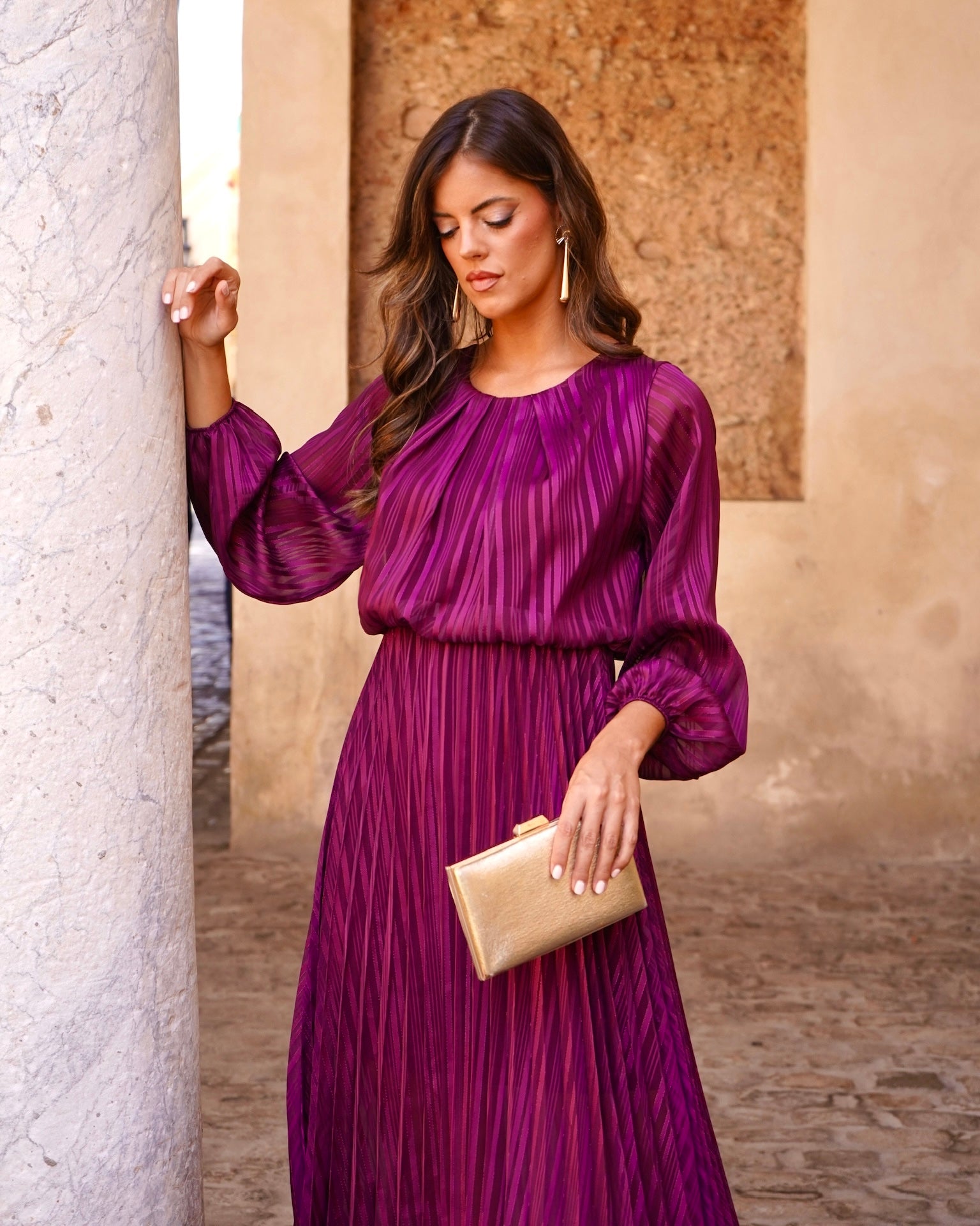 Vestido Genoveva Buganvilla