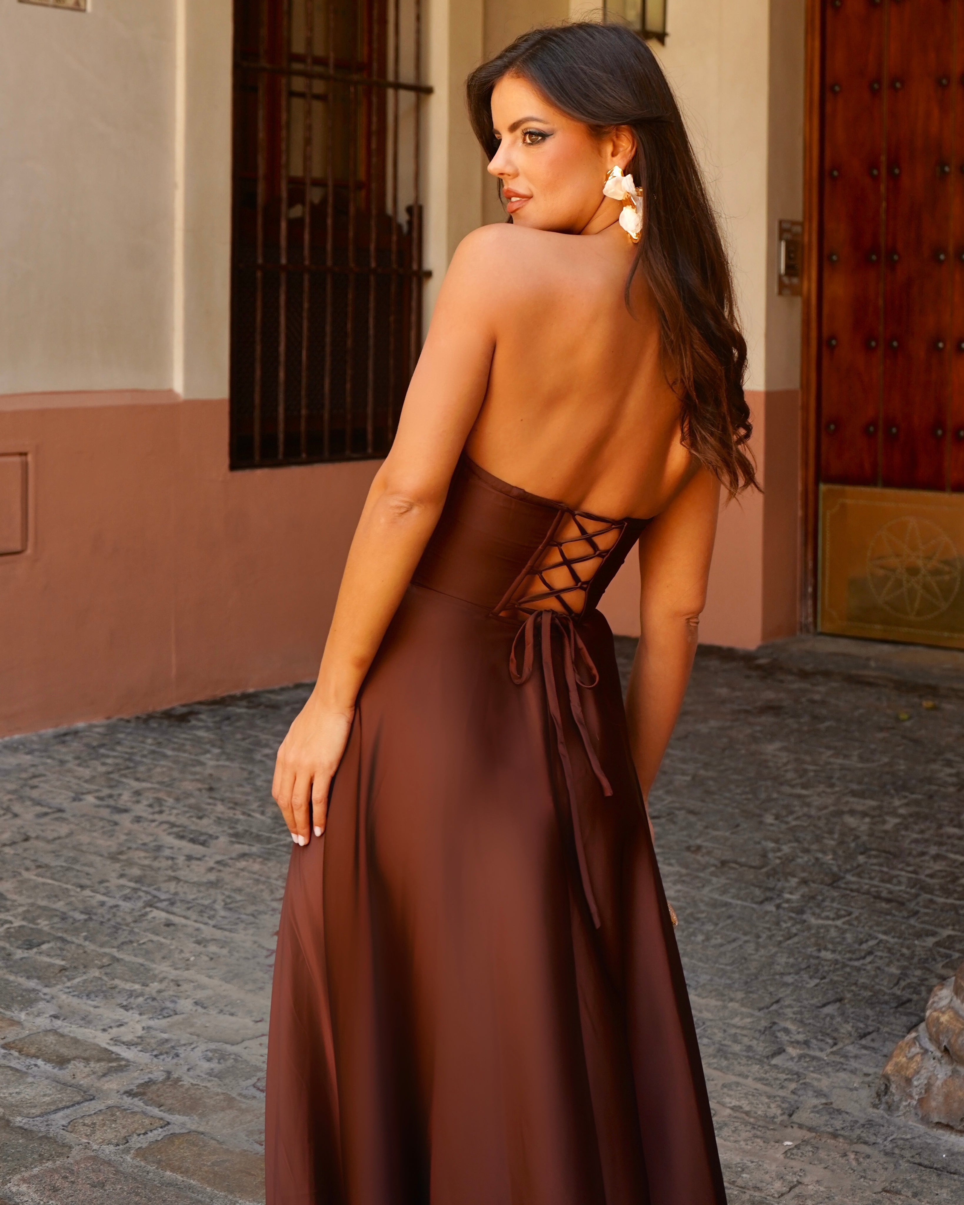 Vestido Begoña Chocolate