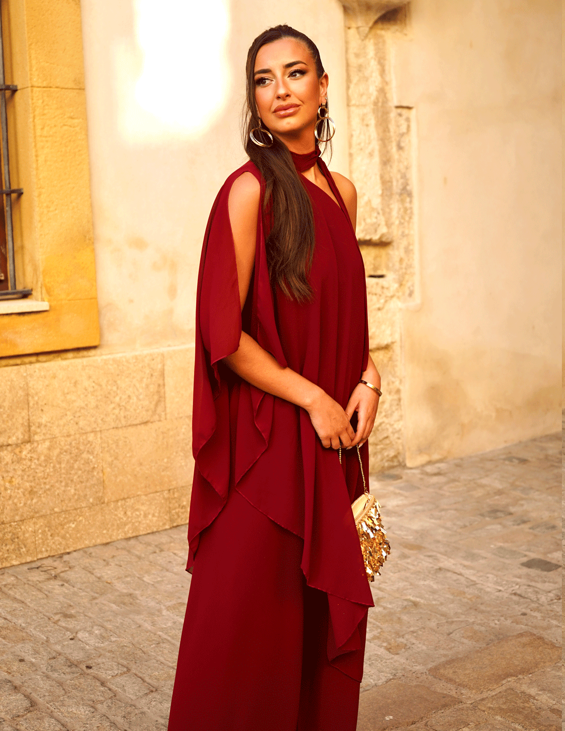 Bordeaux Panama Jumpsuit