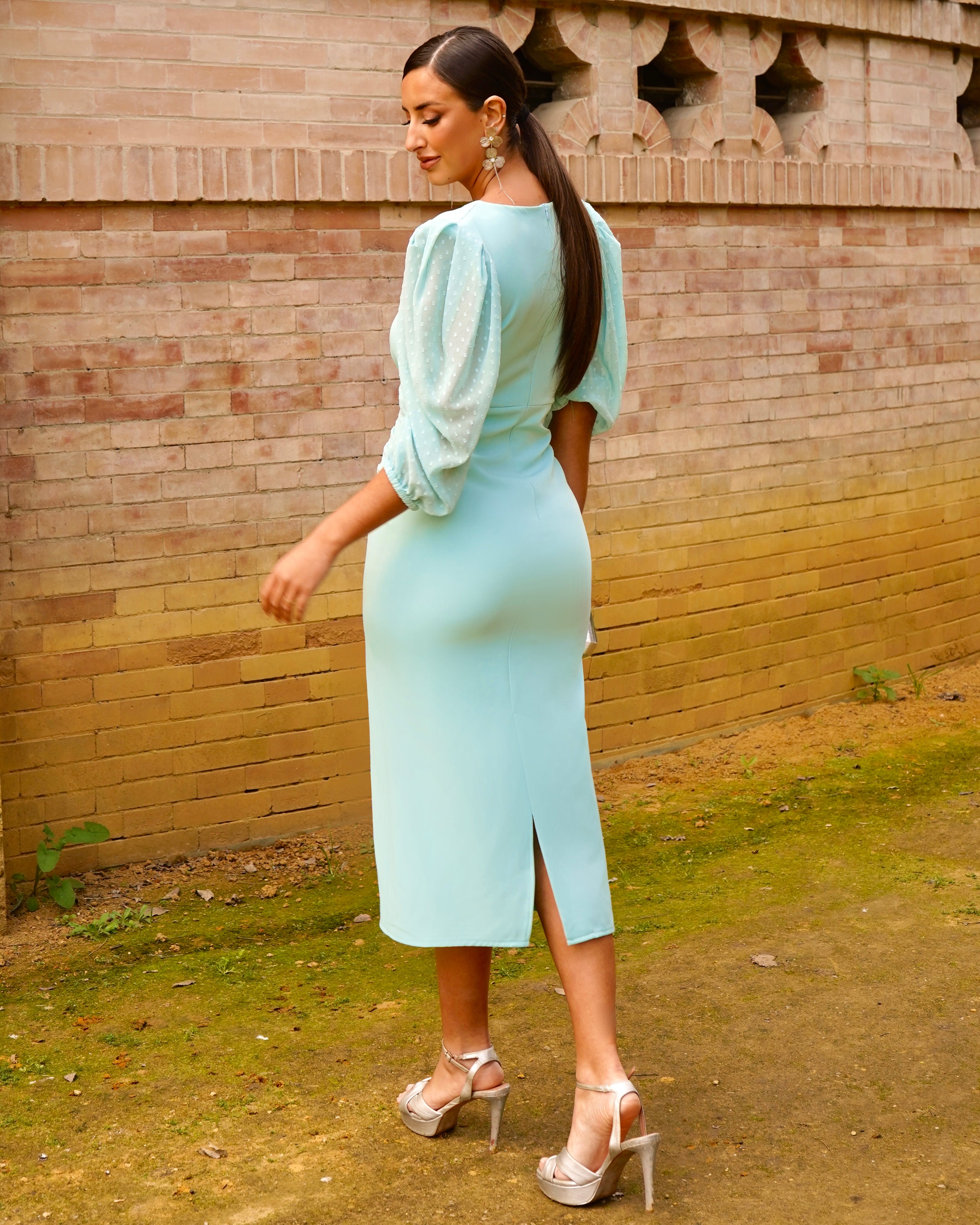 Gabrielle Aqua Green Dress