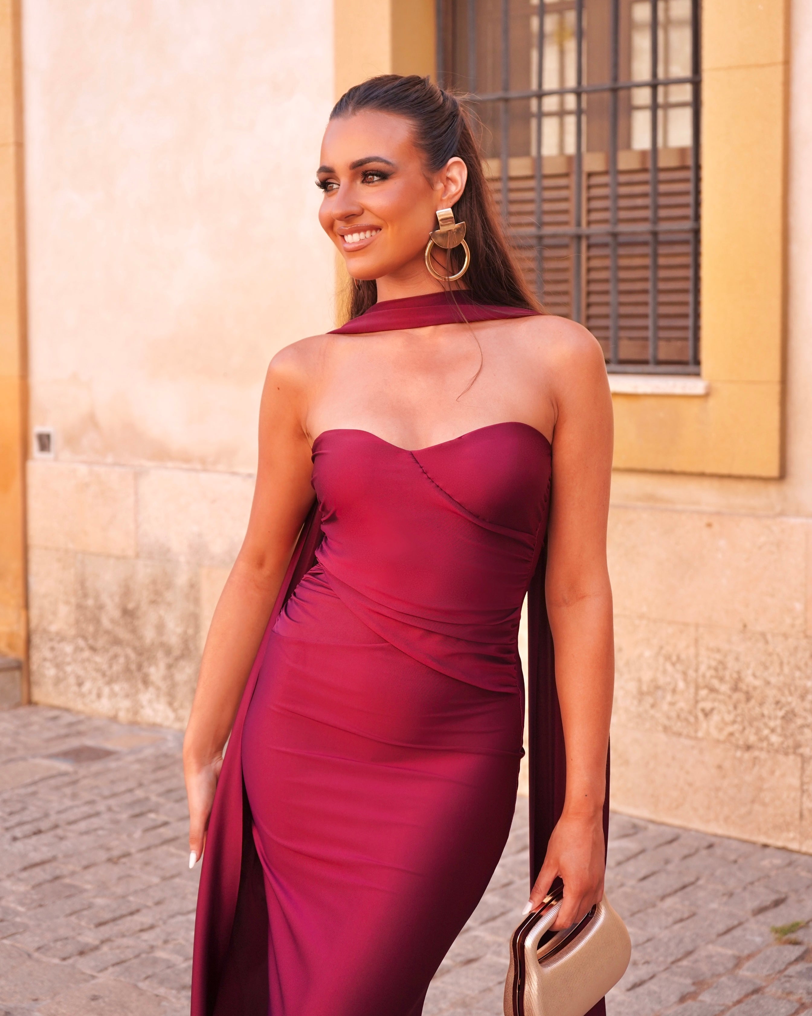 Vestido Madelina Burdeos