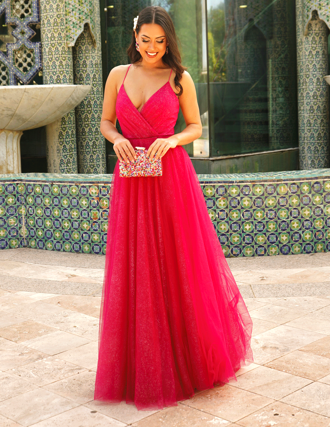 Vestido Bianca Fucsia