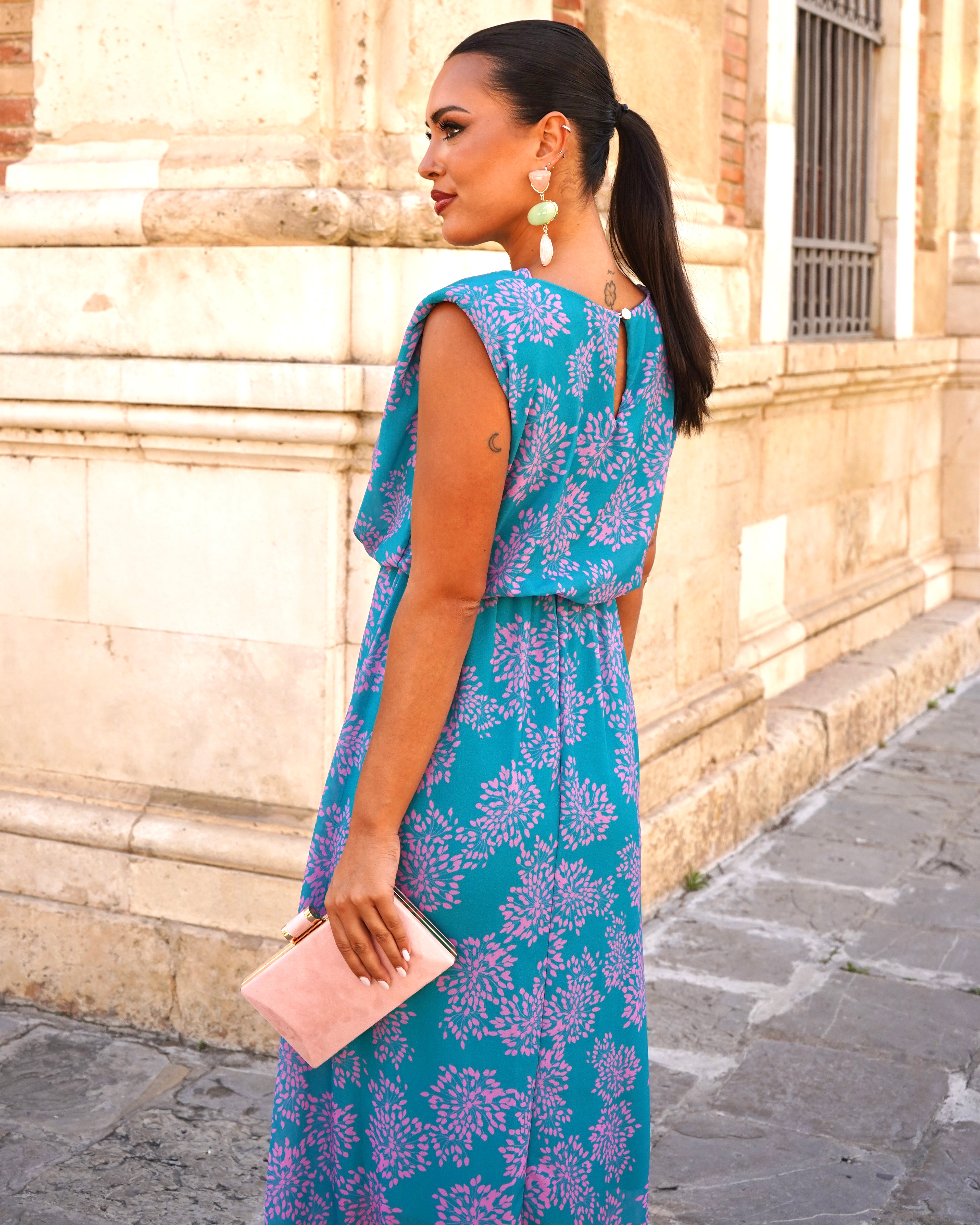 Vestido Luisa Turquesa