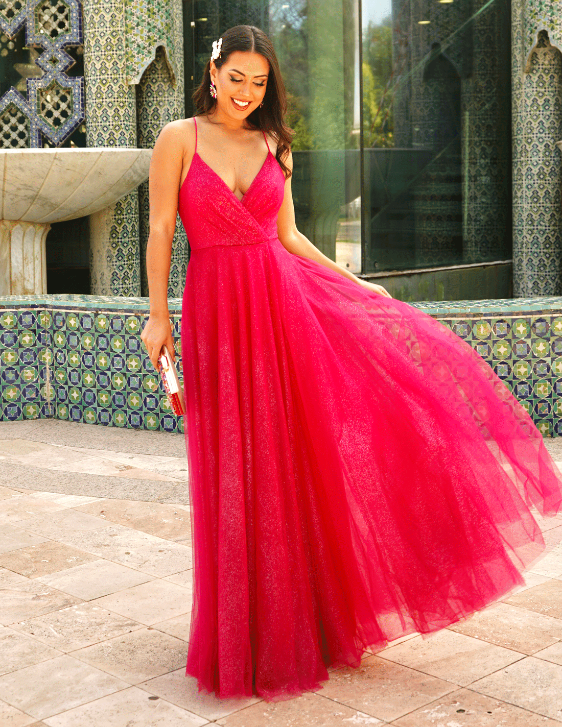 Vestido Bianca Fucsia