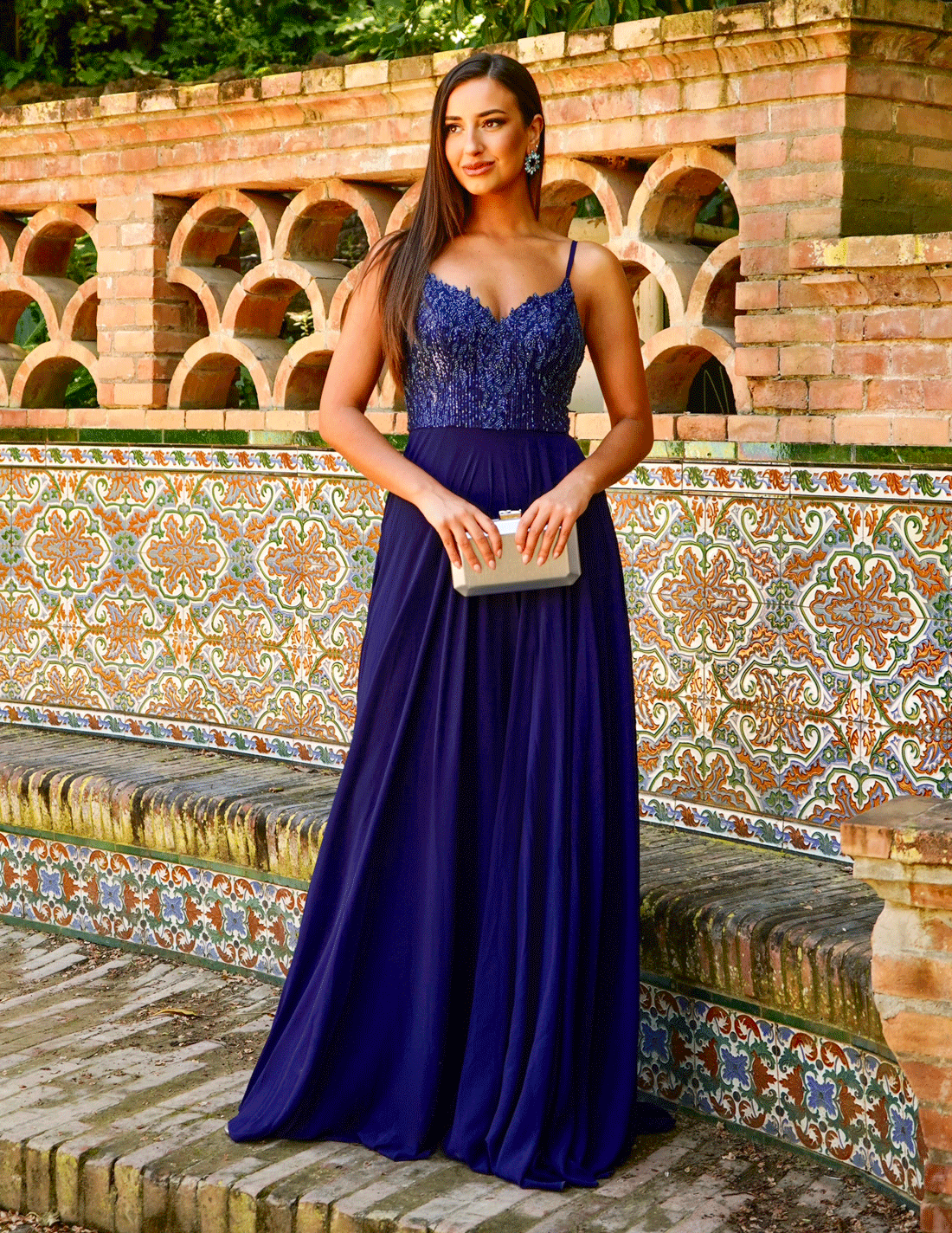 Vestido Ariel Azul Noche