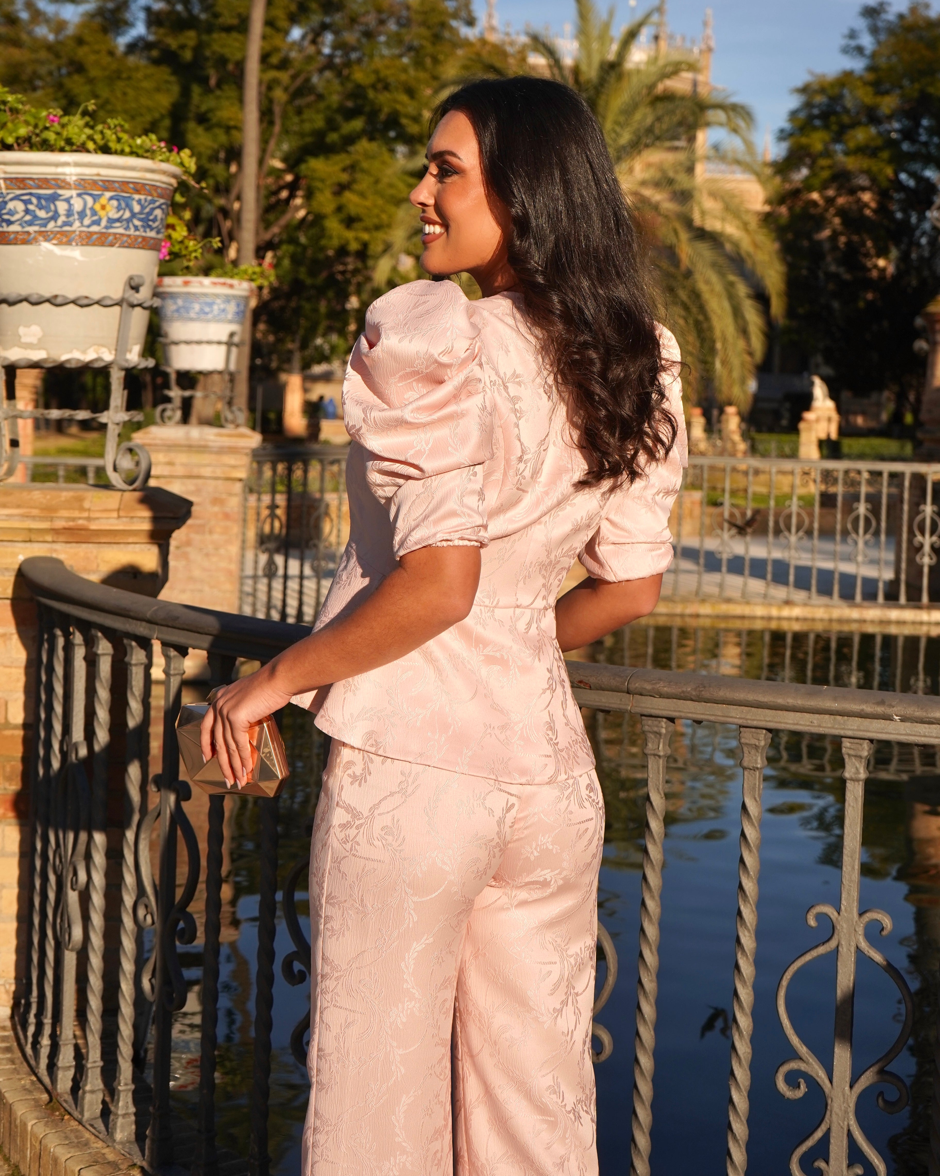 Conjunto Valentina Rosa Empolvado