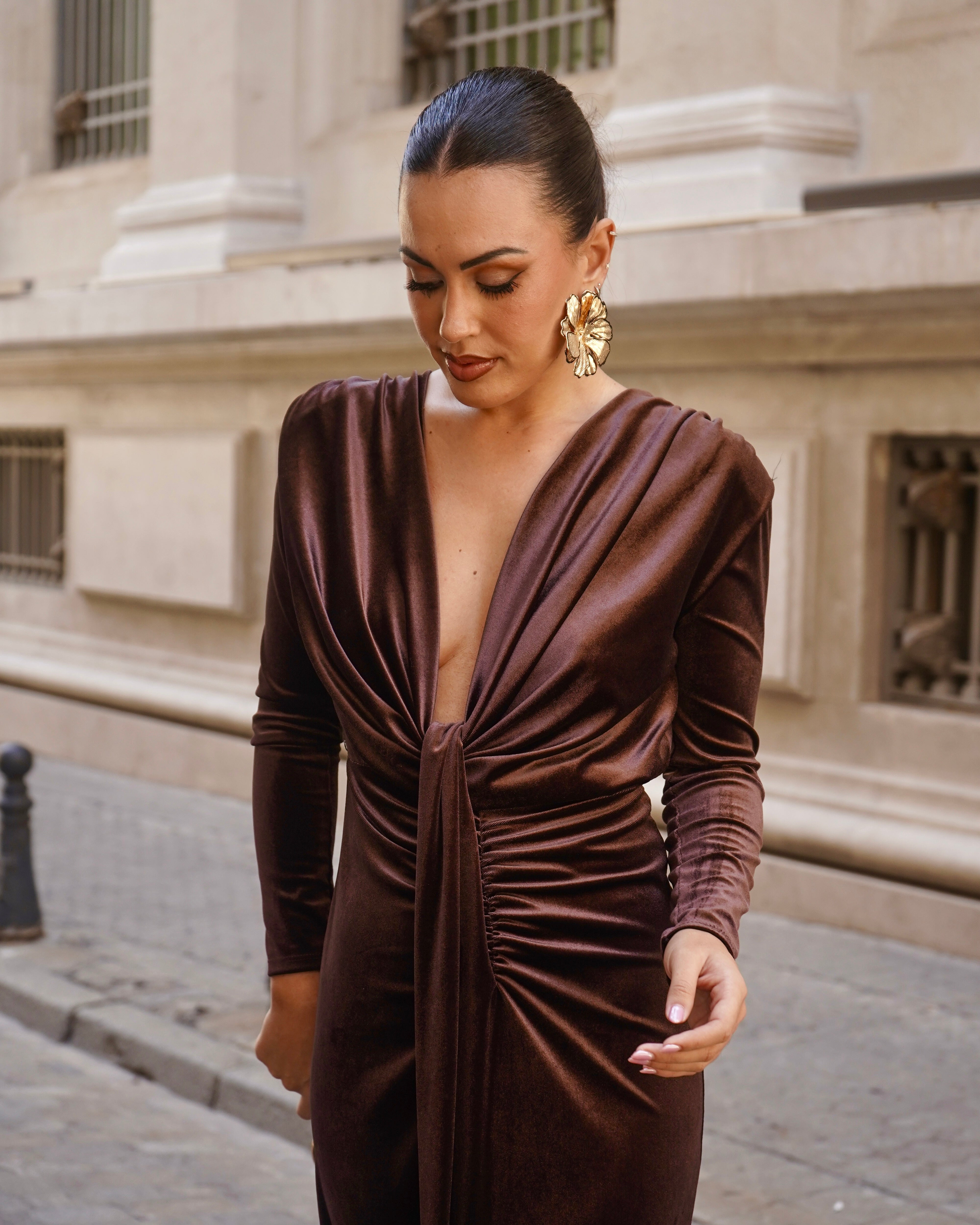 Vestido Palermo chocolate