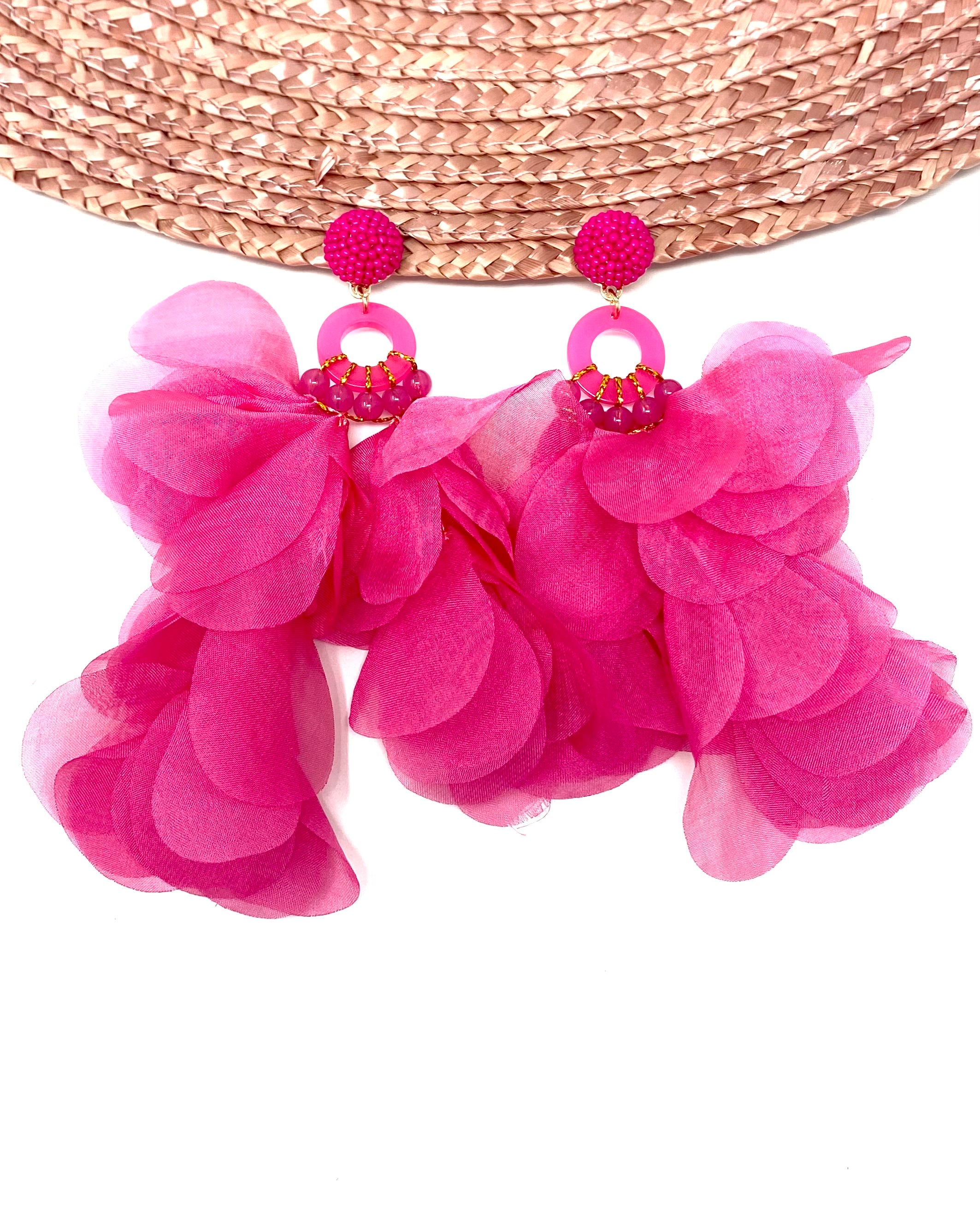 Pendientes Brasil Fucsia