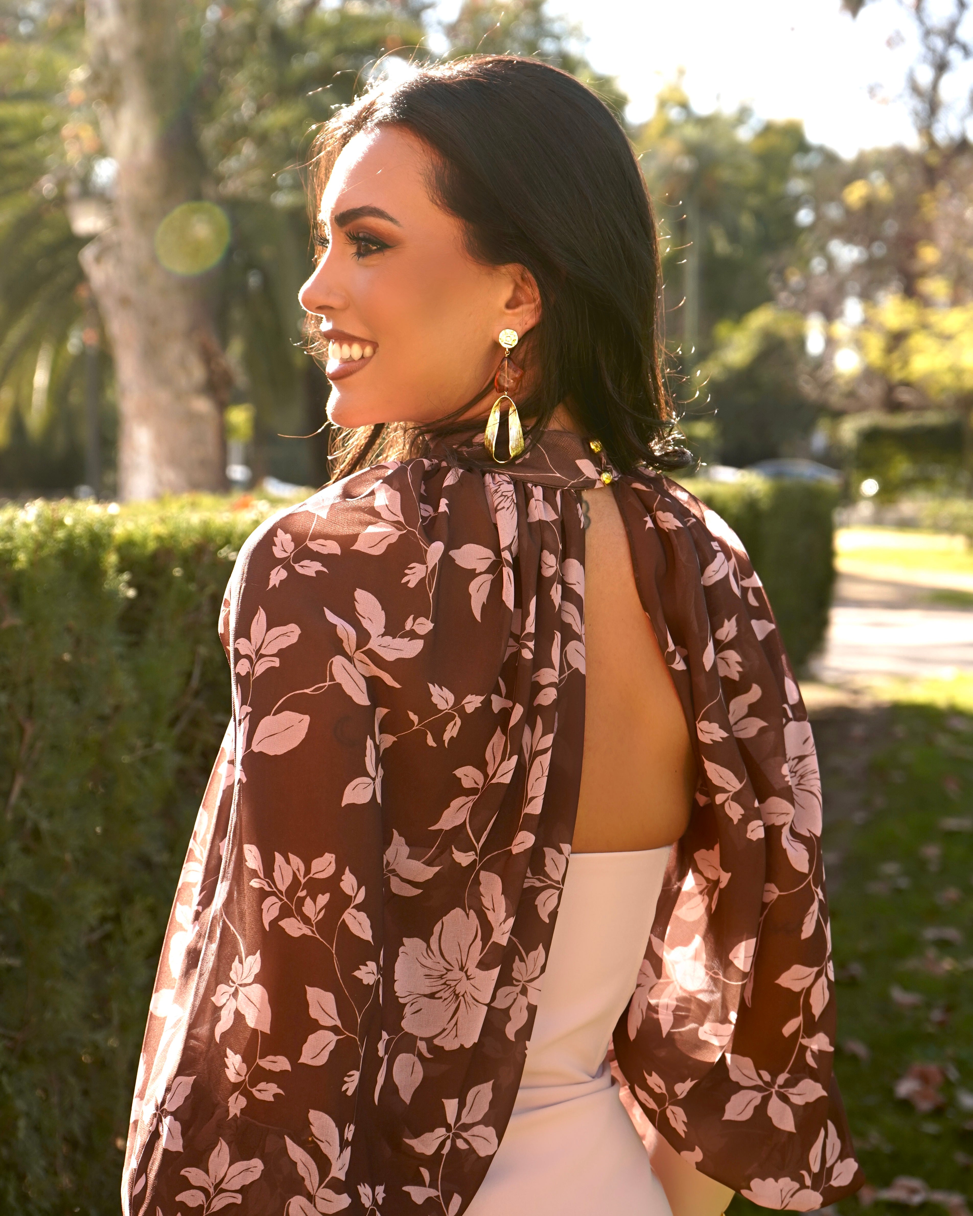 Vestido Portofino Rosa/Chocolate