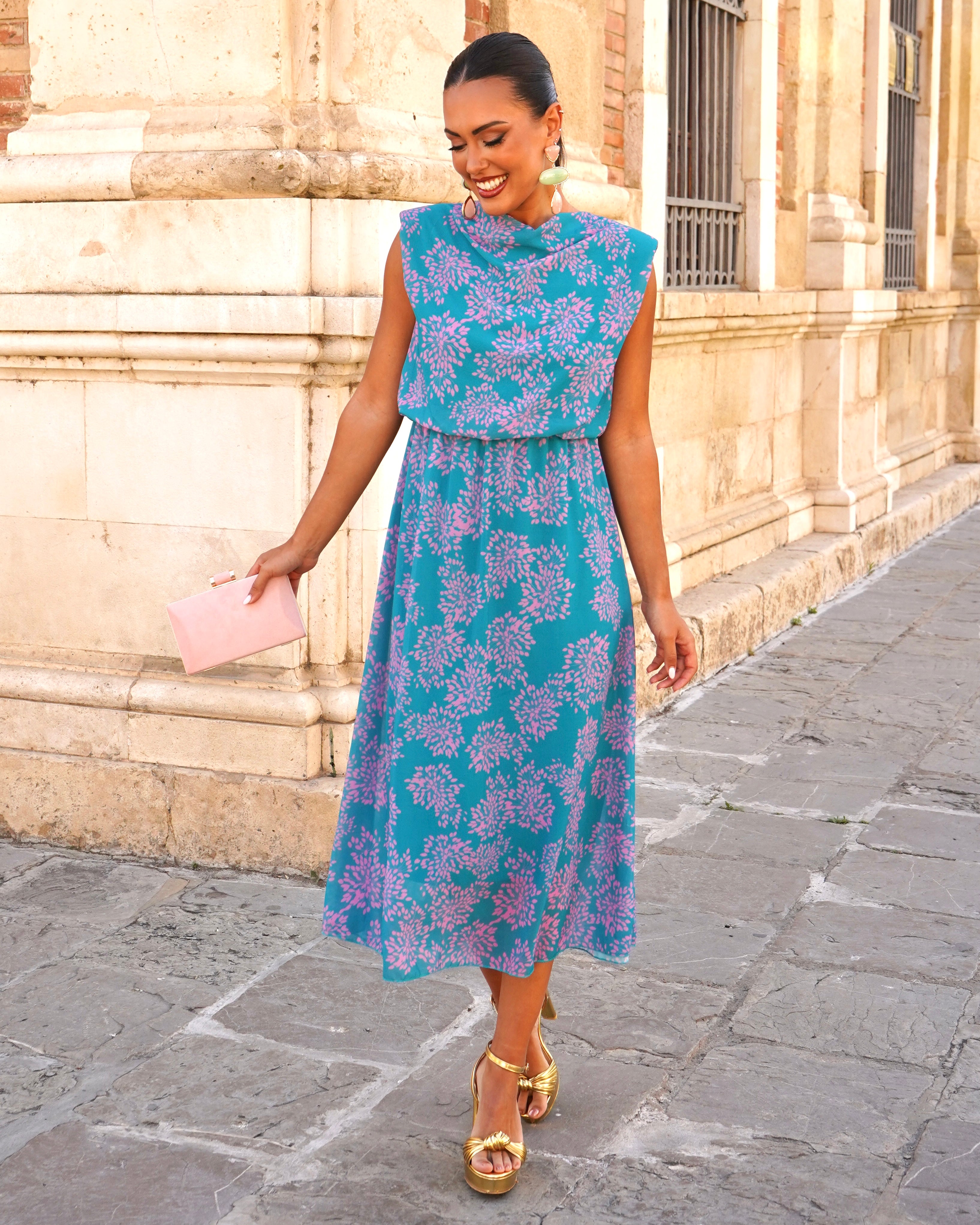 Vestido Luisa Turquesa