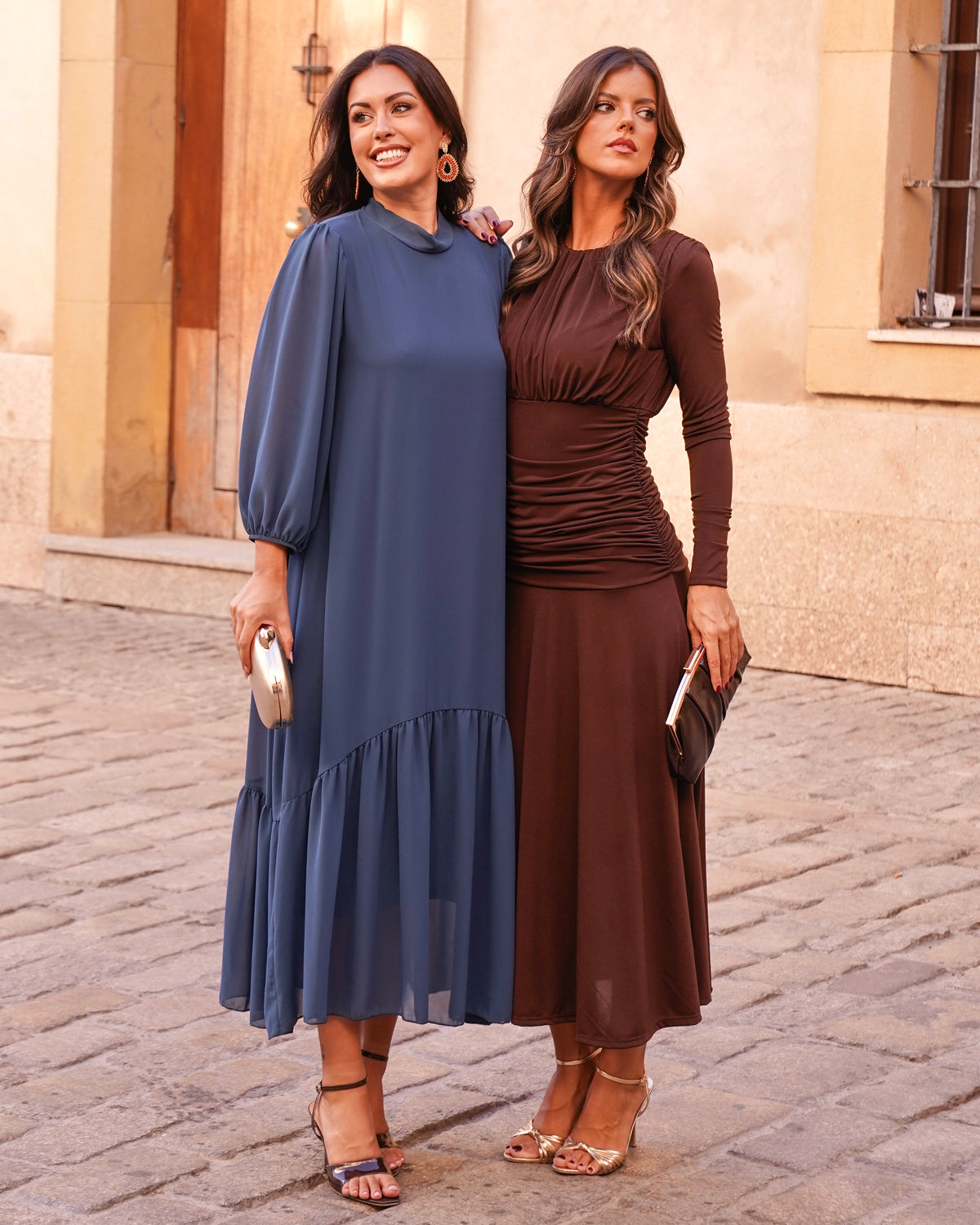 Vestido Constanza Azulado