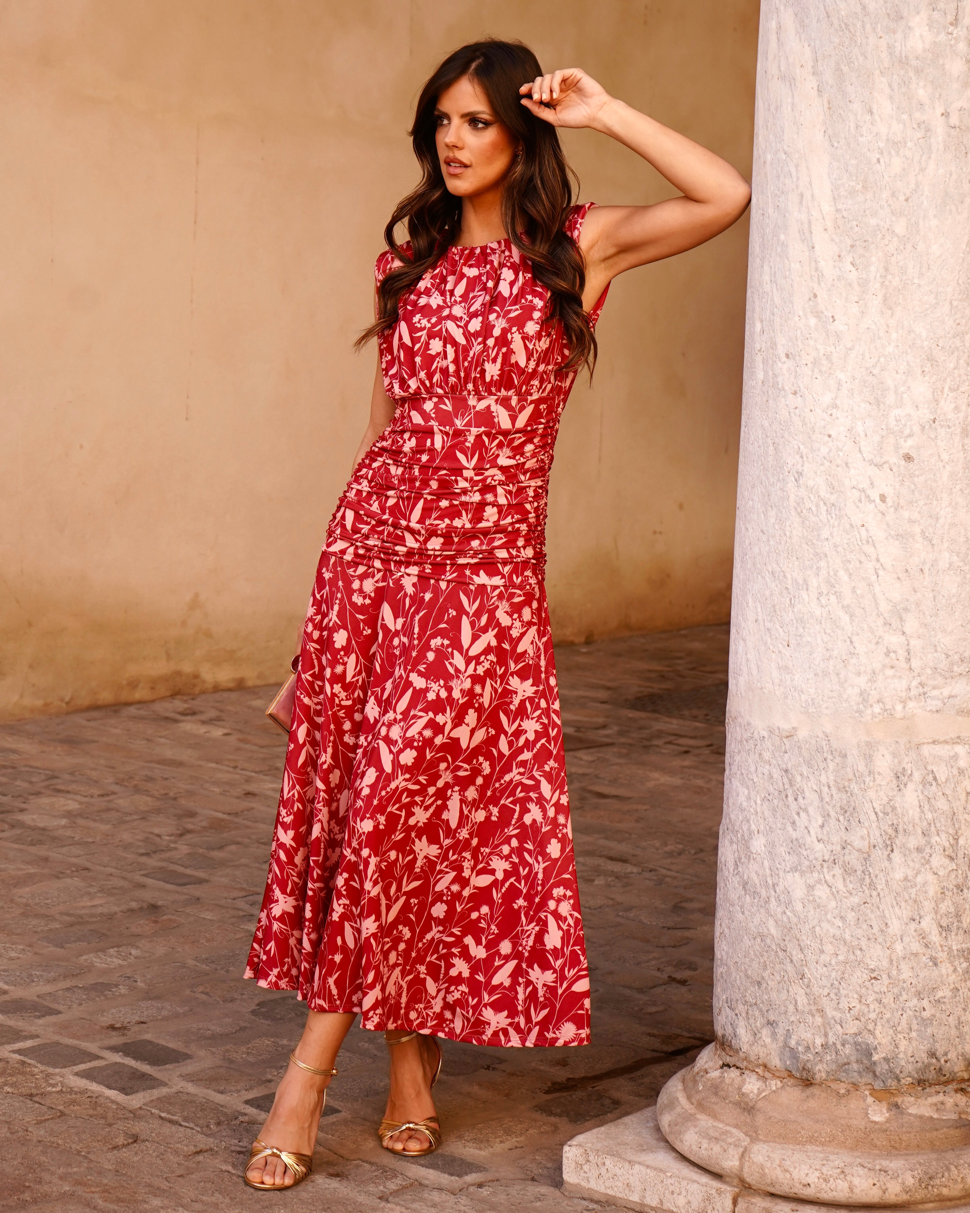 Vestido Camelia Teja