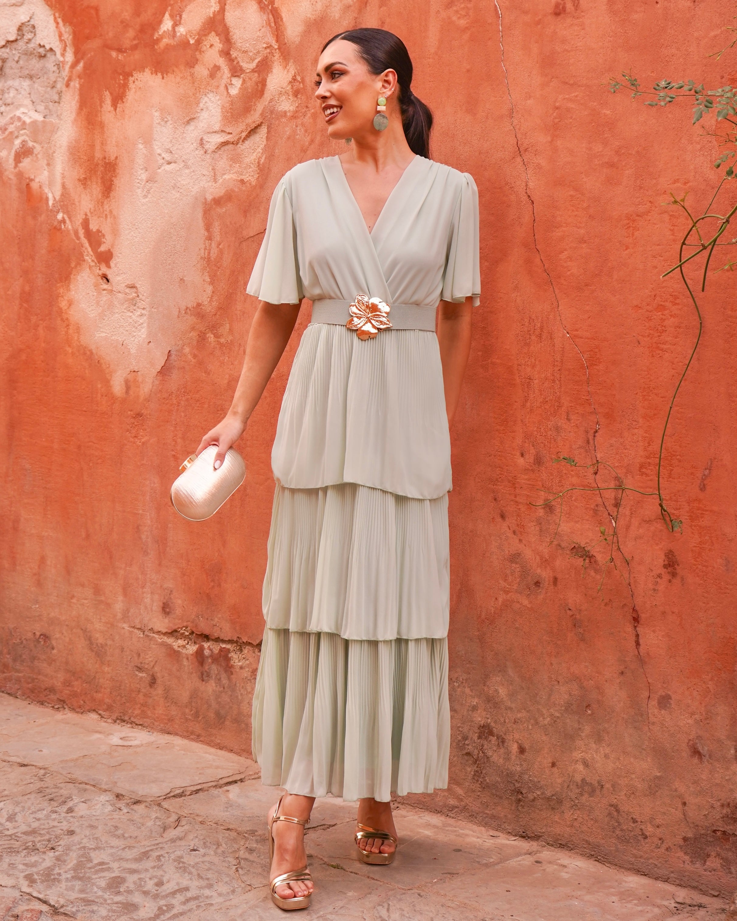 Vestido Adela Verde Menta