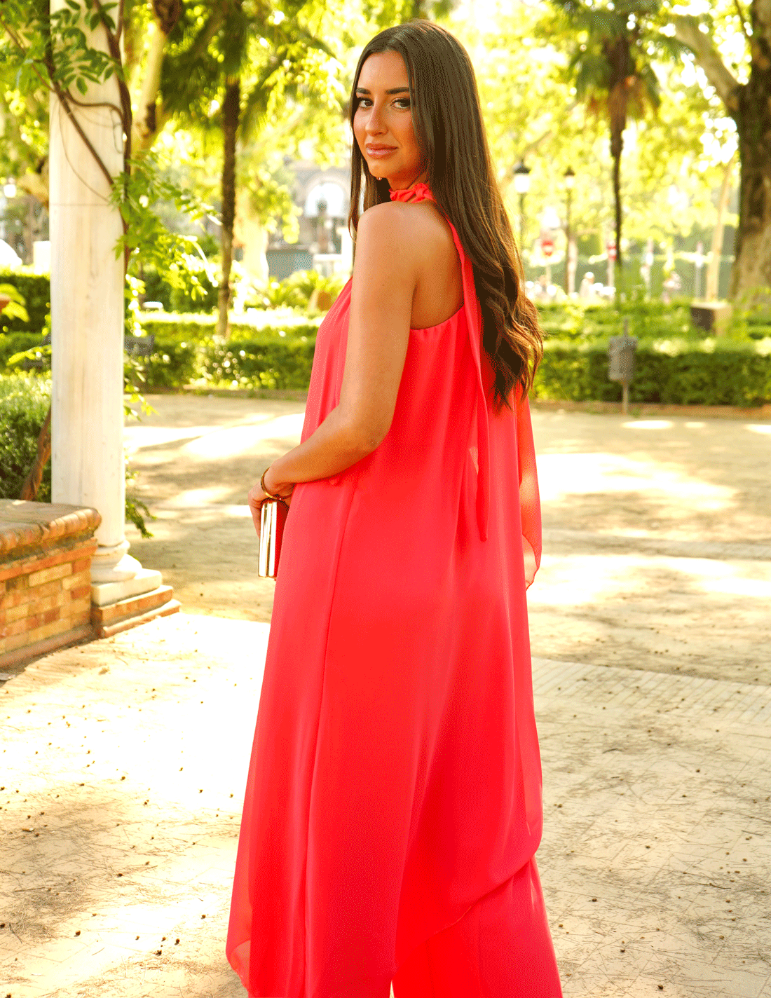 Macacão Coral Panamá