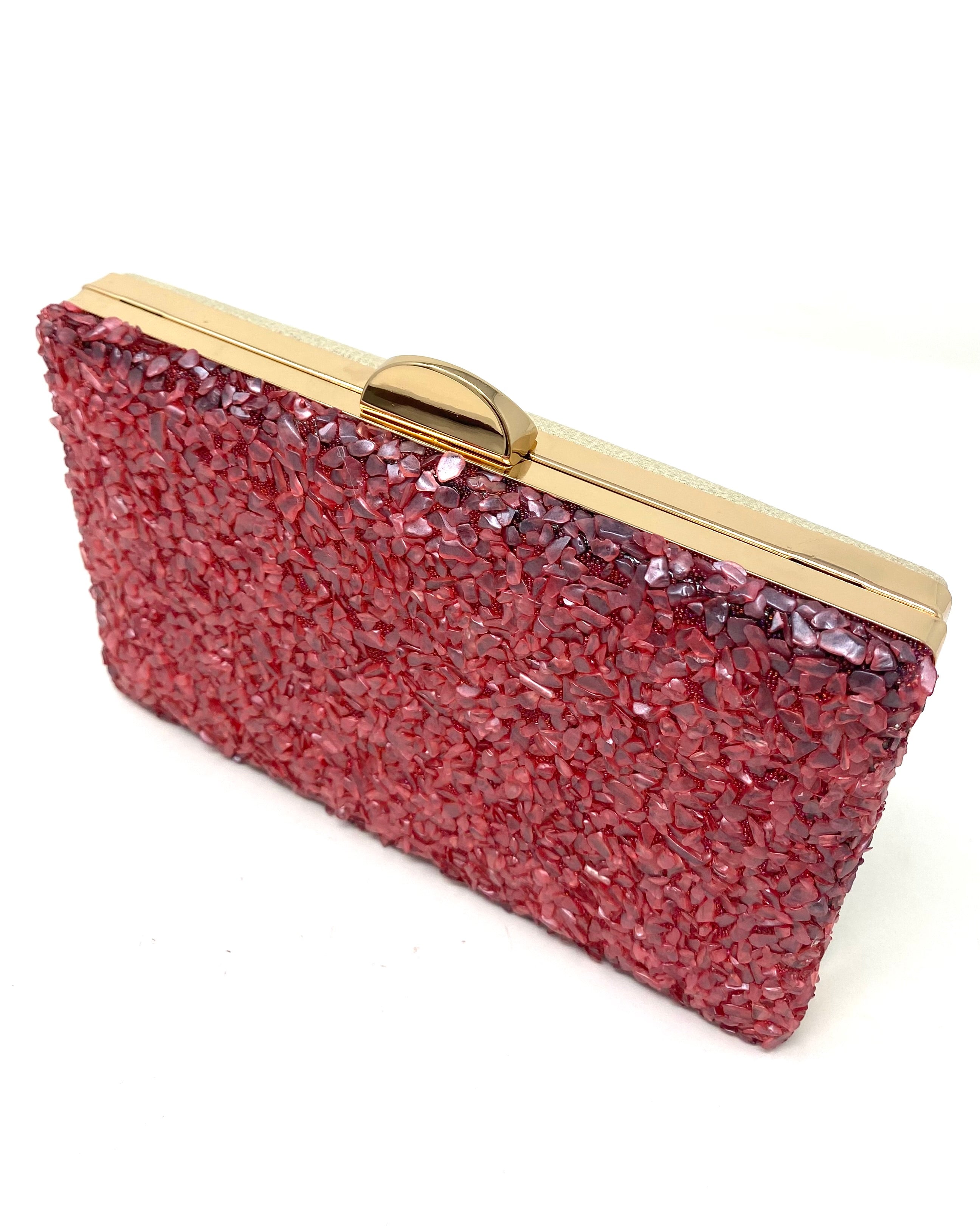 Bolso pedrería fresón