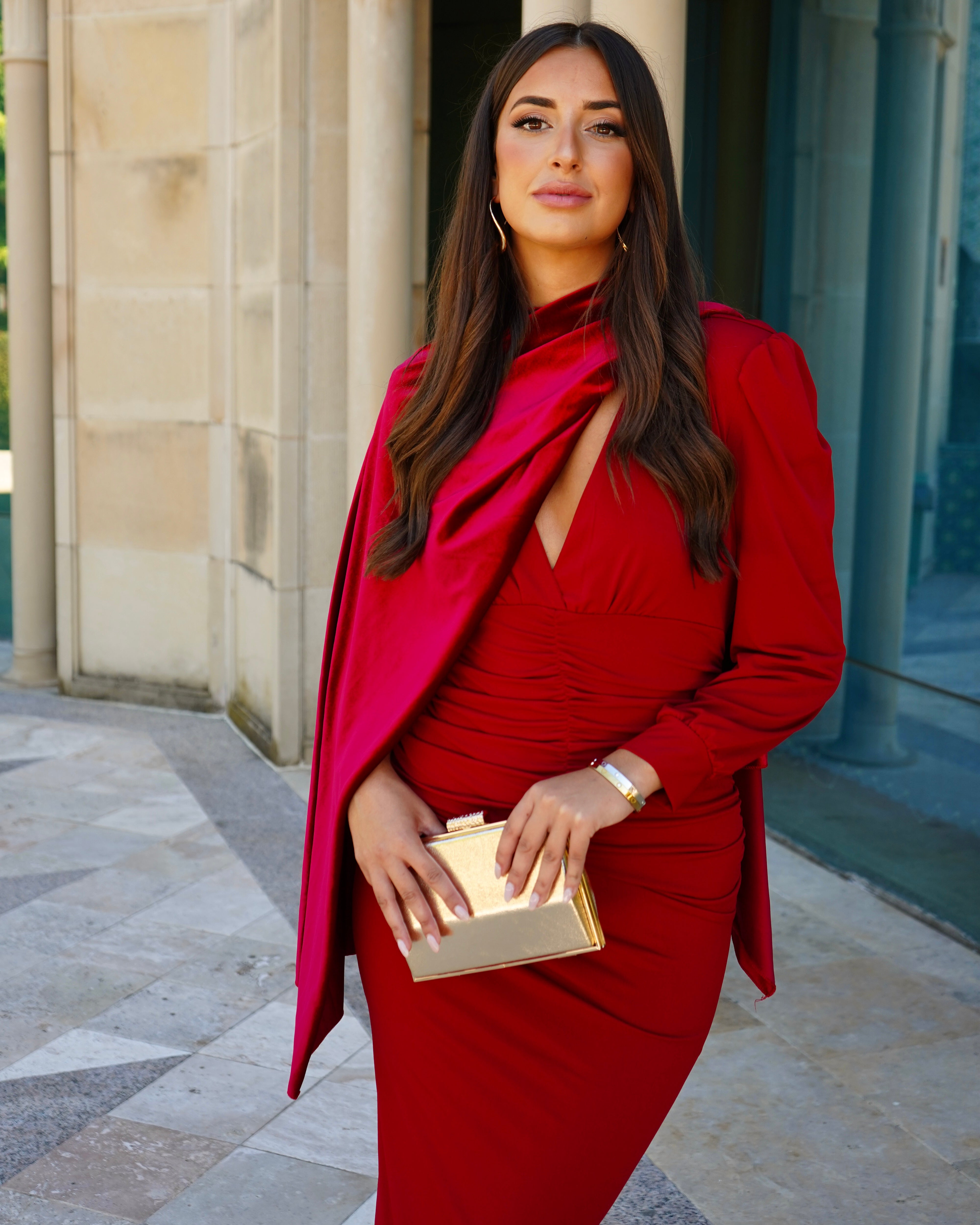 Multi-position Velvet Cape