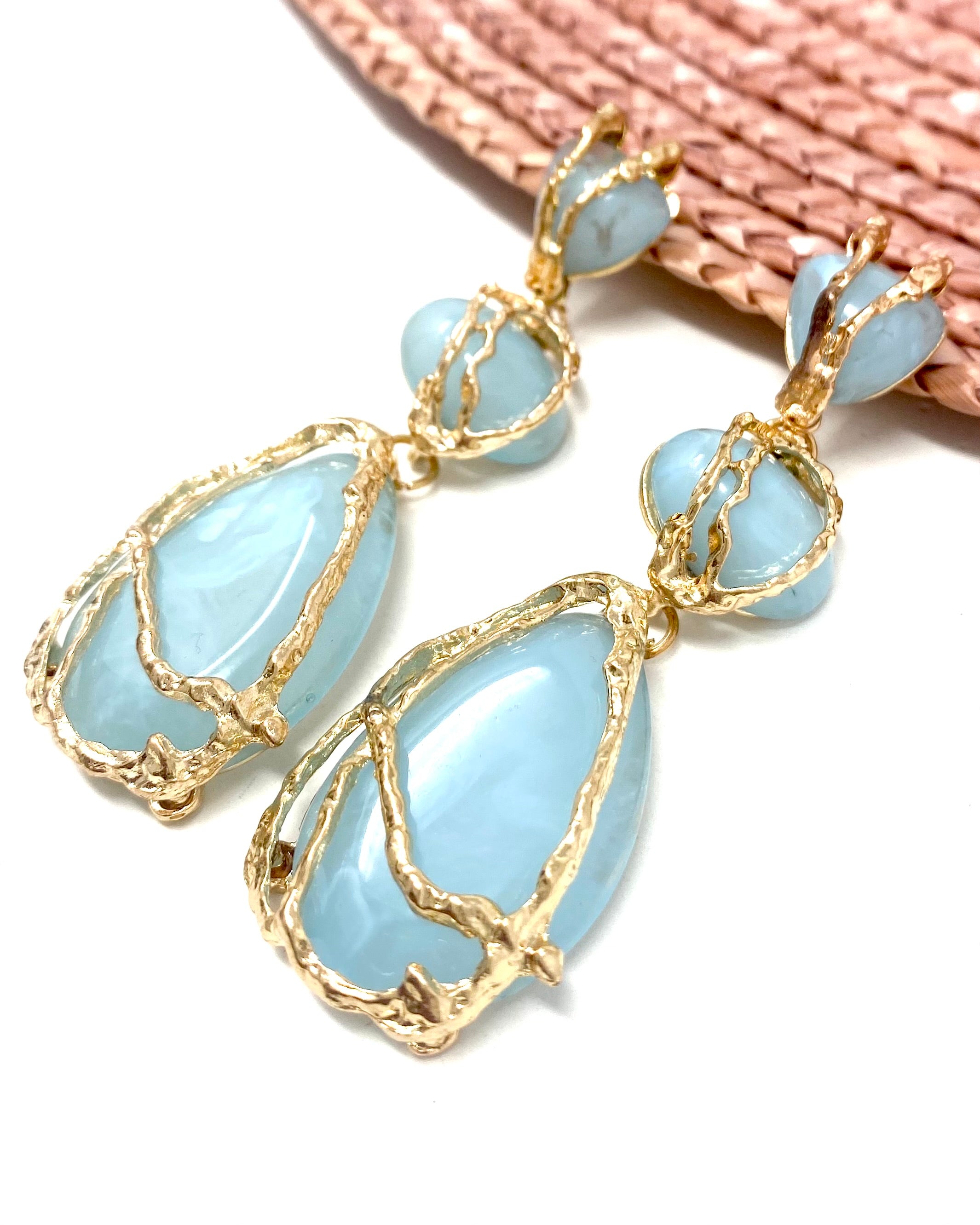 Pendientes Adara azul
