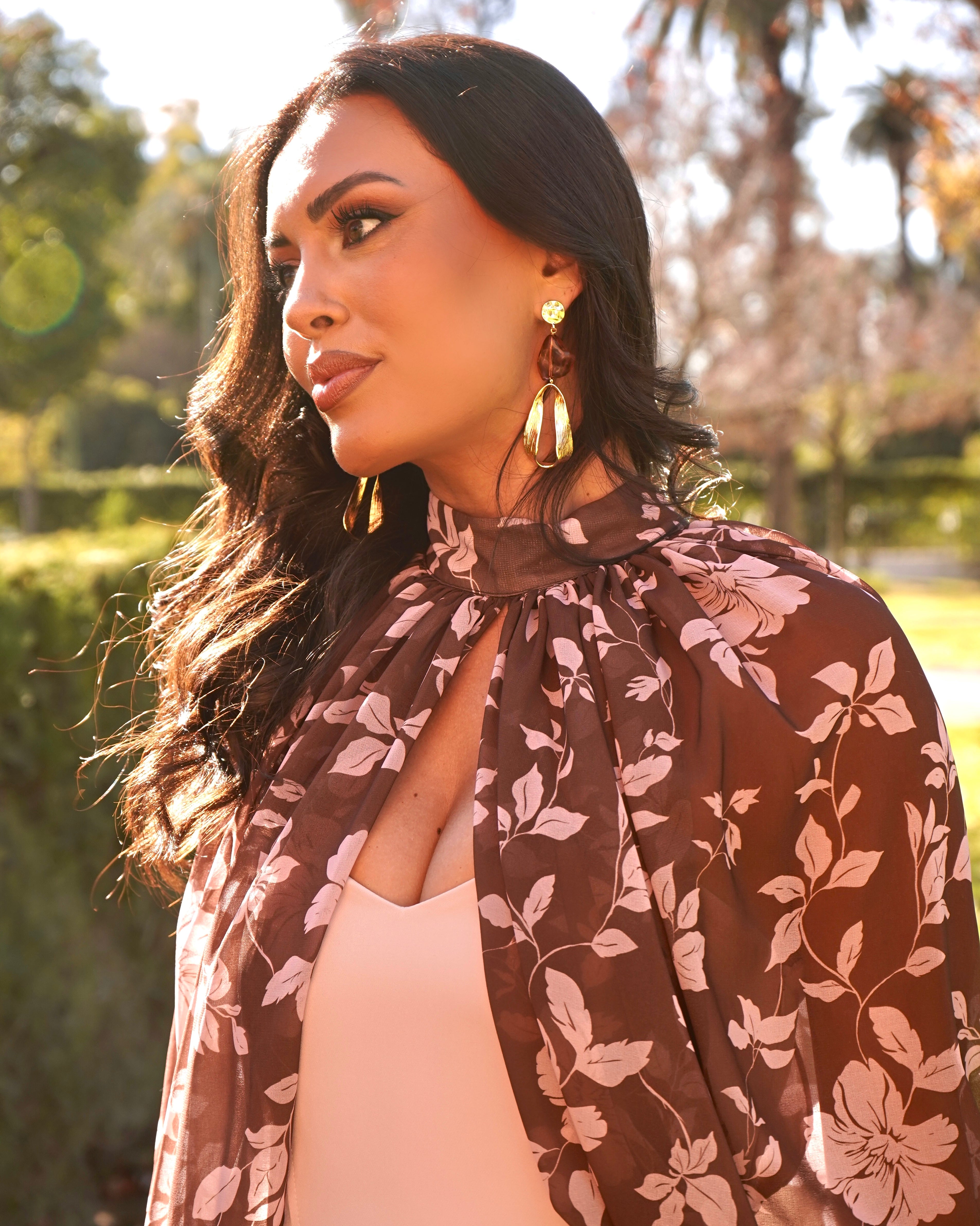 Vestido Portofino Rosa/Chocolate