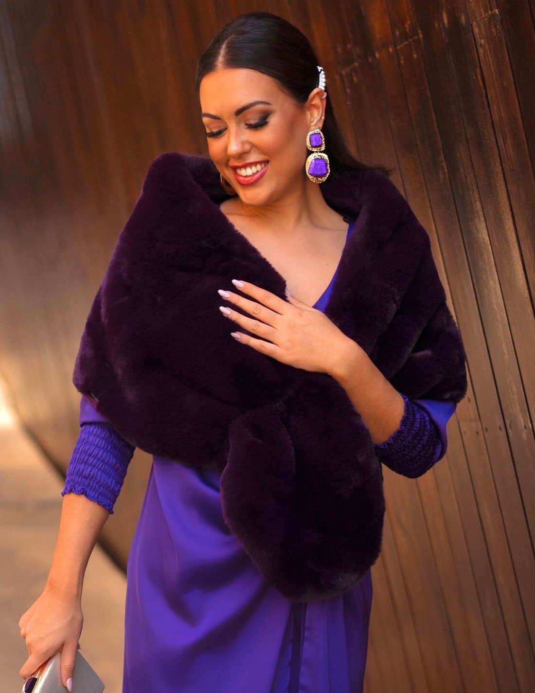 Estola Pelo Gancho y Frunce