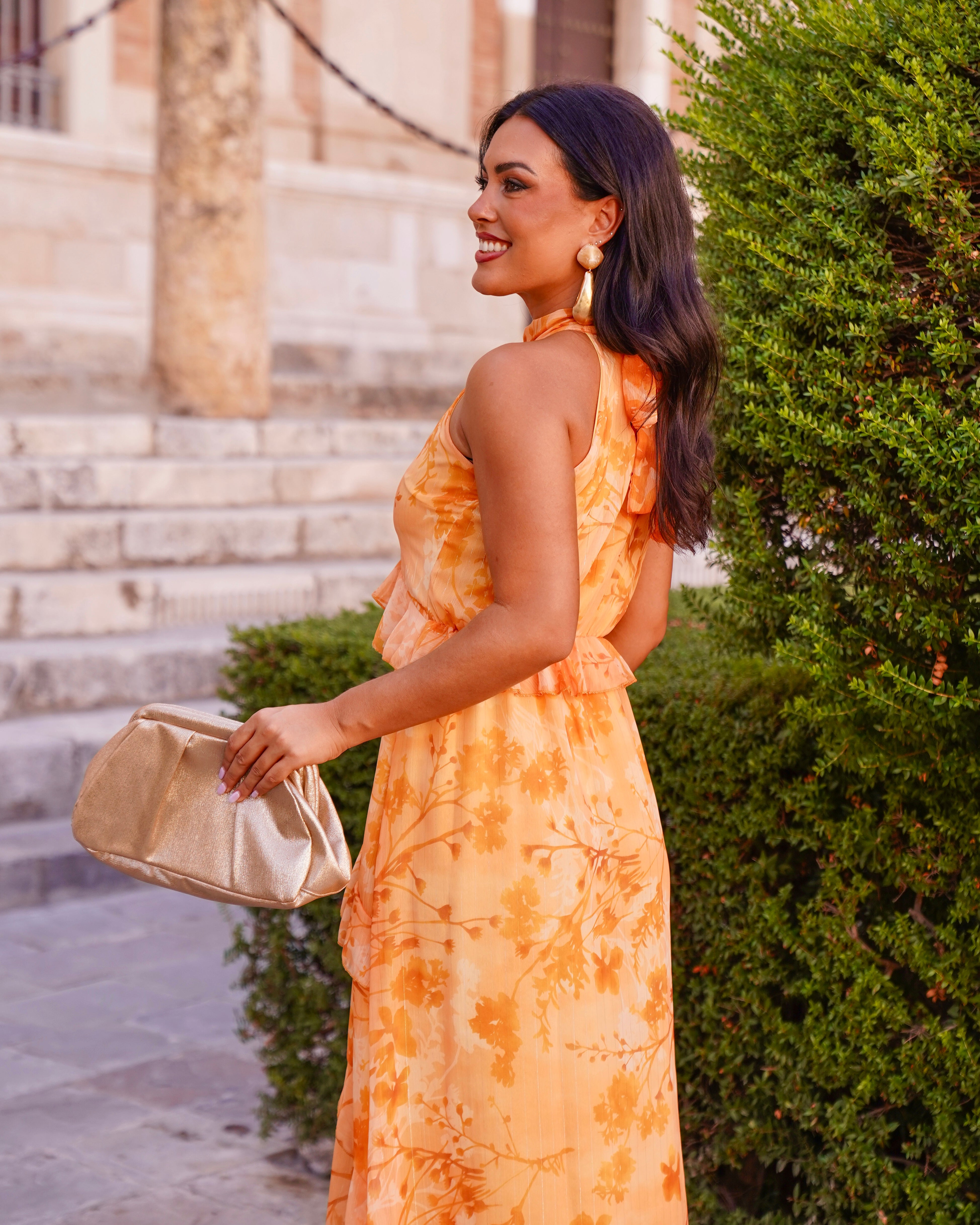 Vestido Olga Mostaza