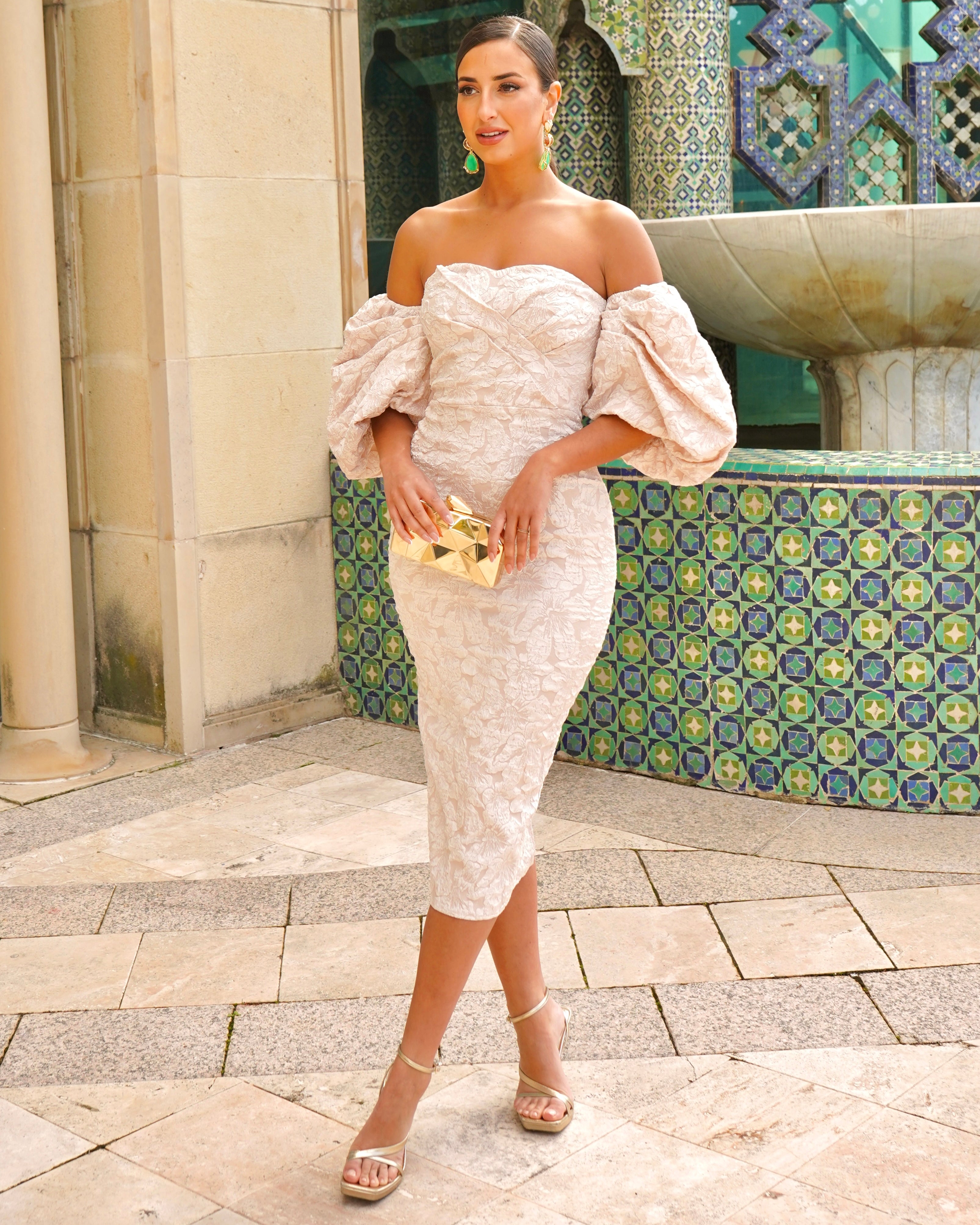 Vestido Selena Beige