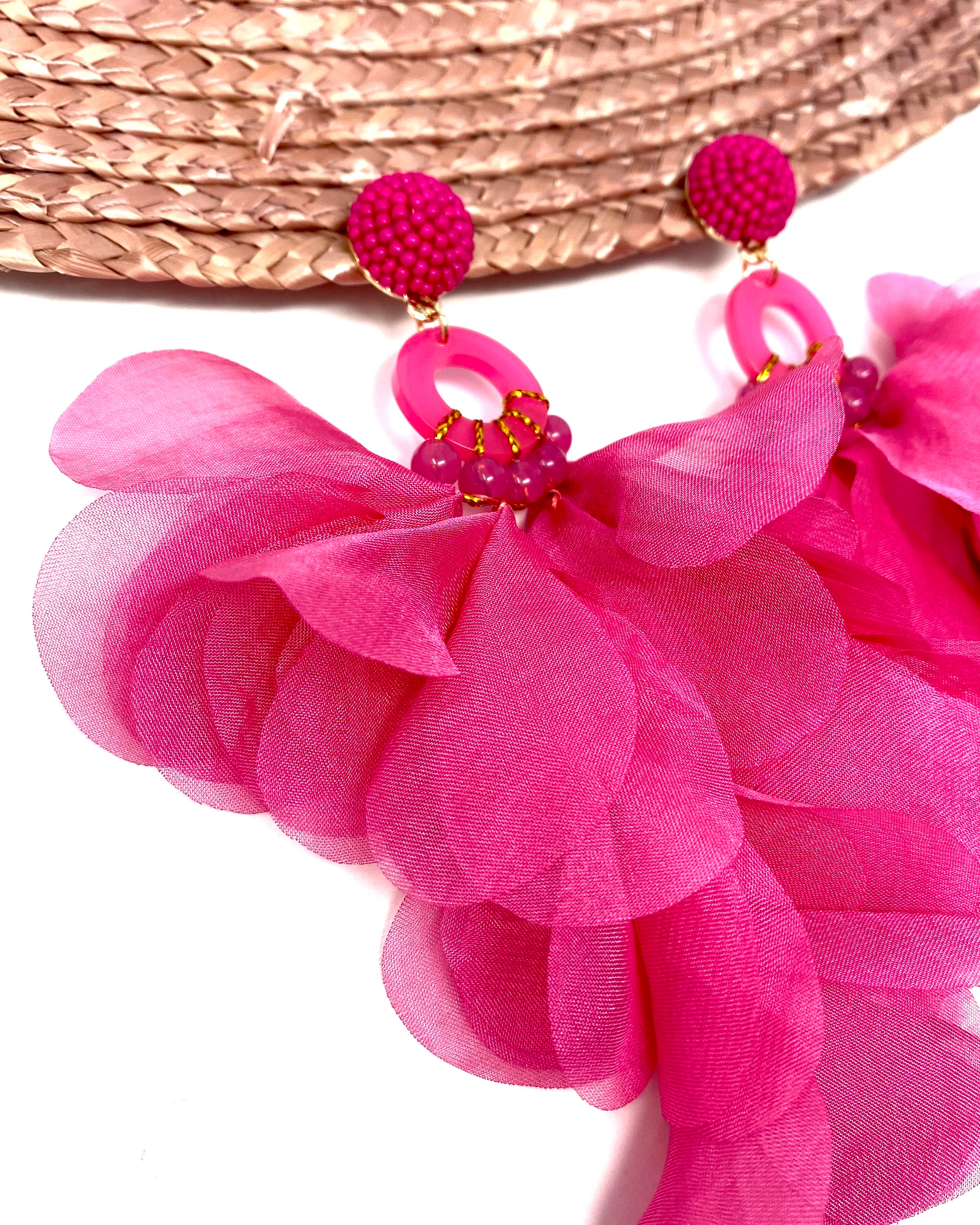 Pendientes Brasil Fucsia