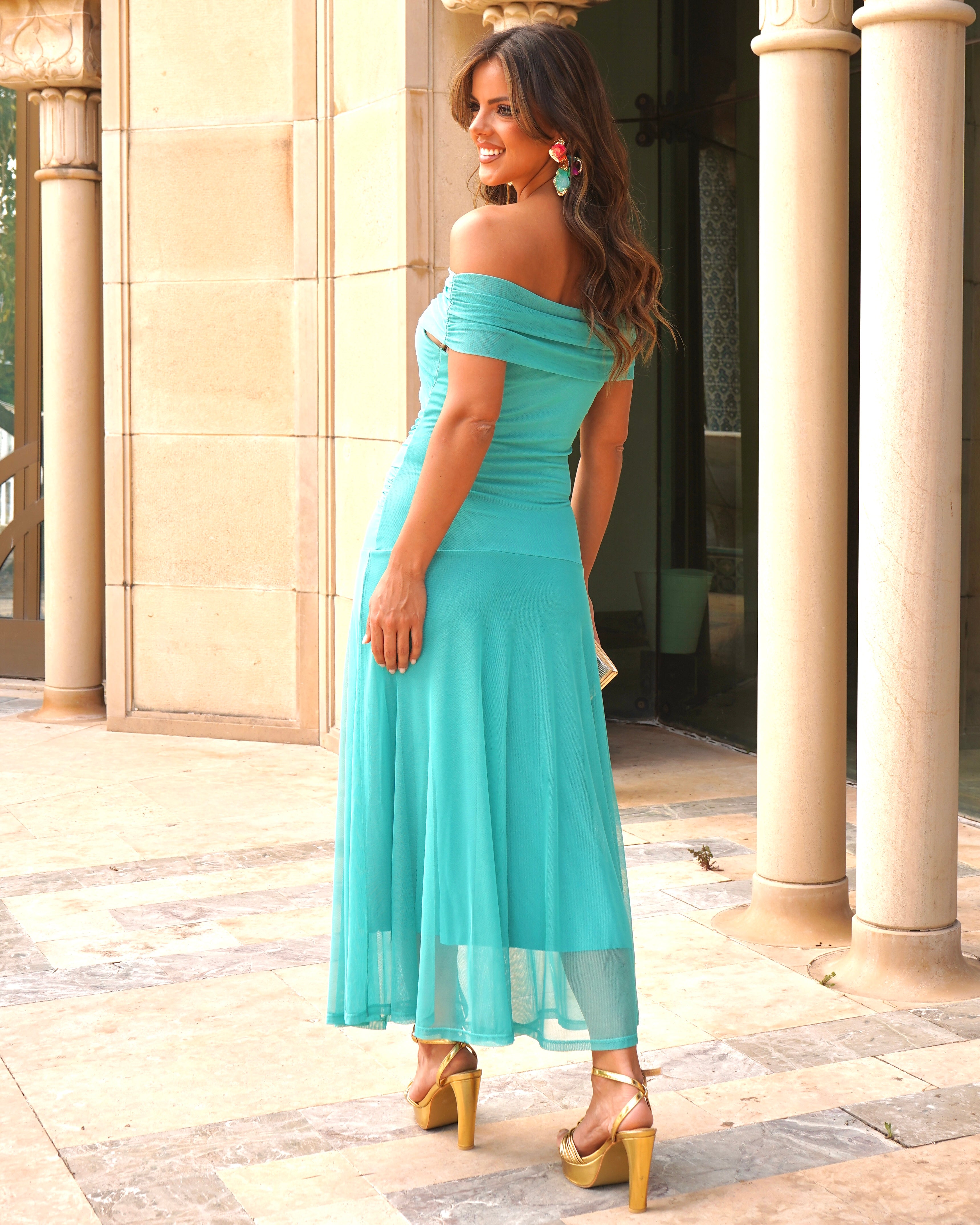 Simona Turquoise Dress