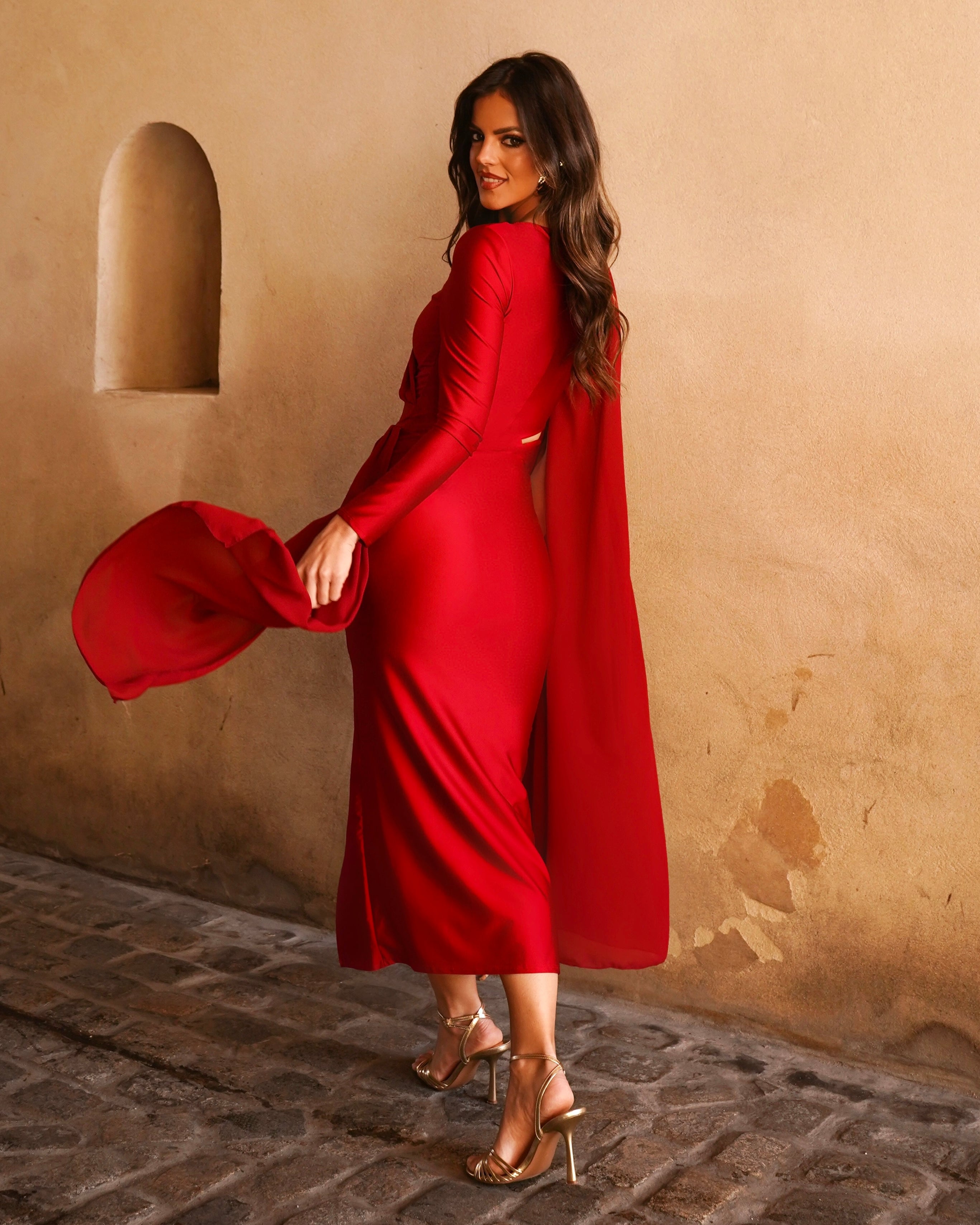 Vestido Edén rojo