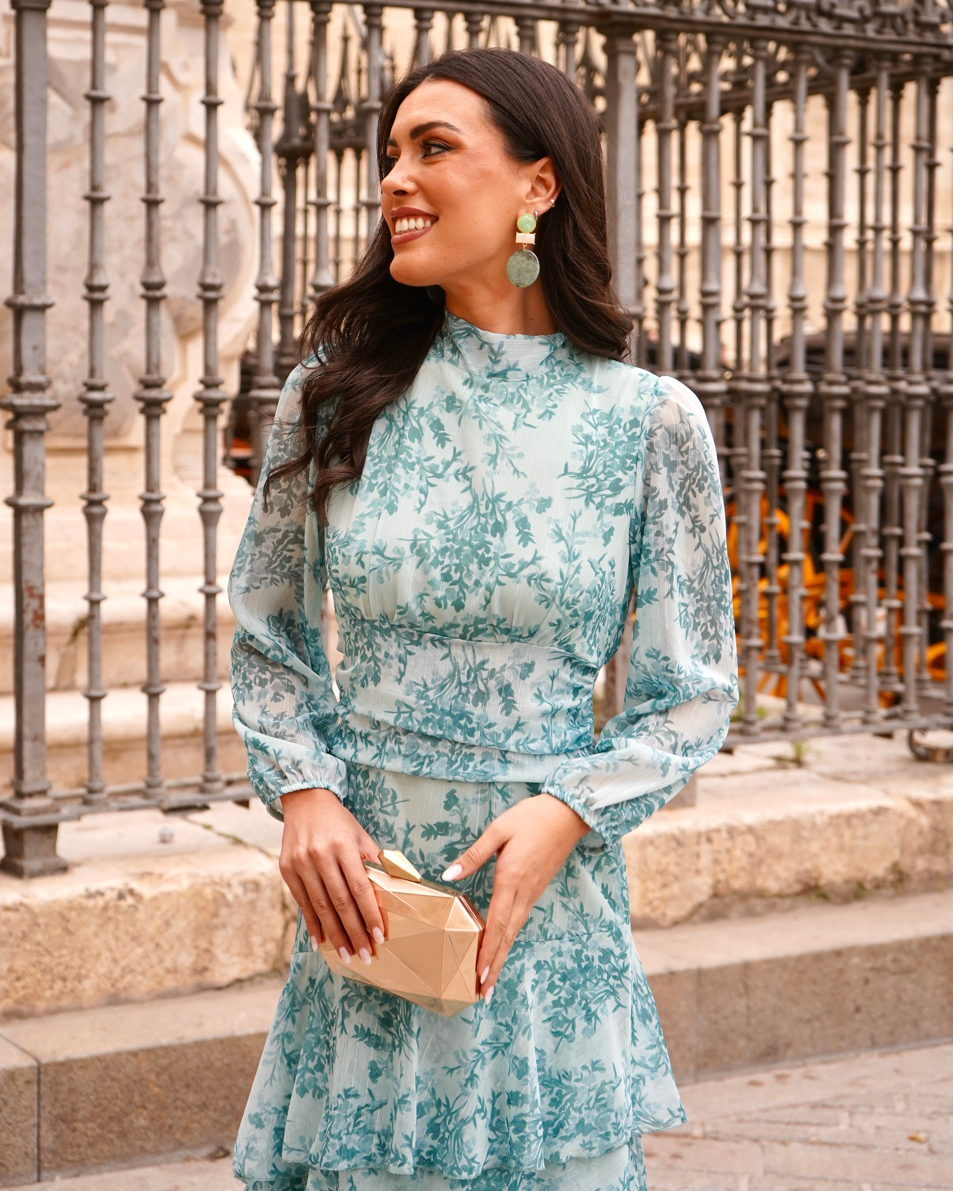 Vestido Marisol Verde Agua