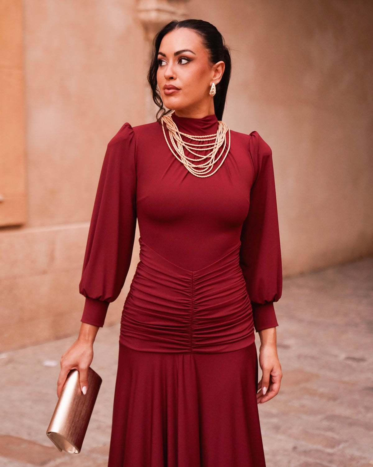 Vestido Ivanna Burdeos