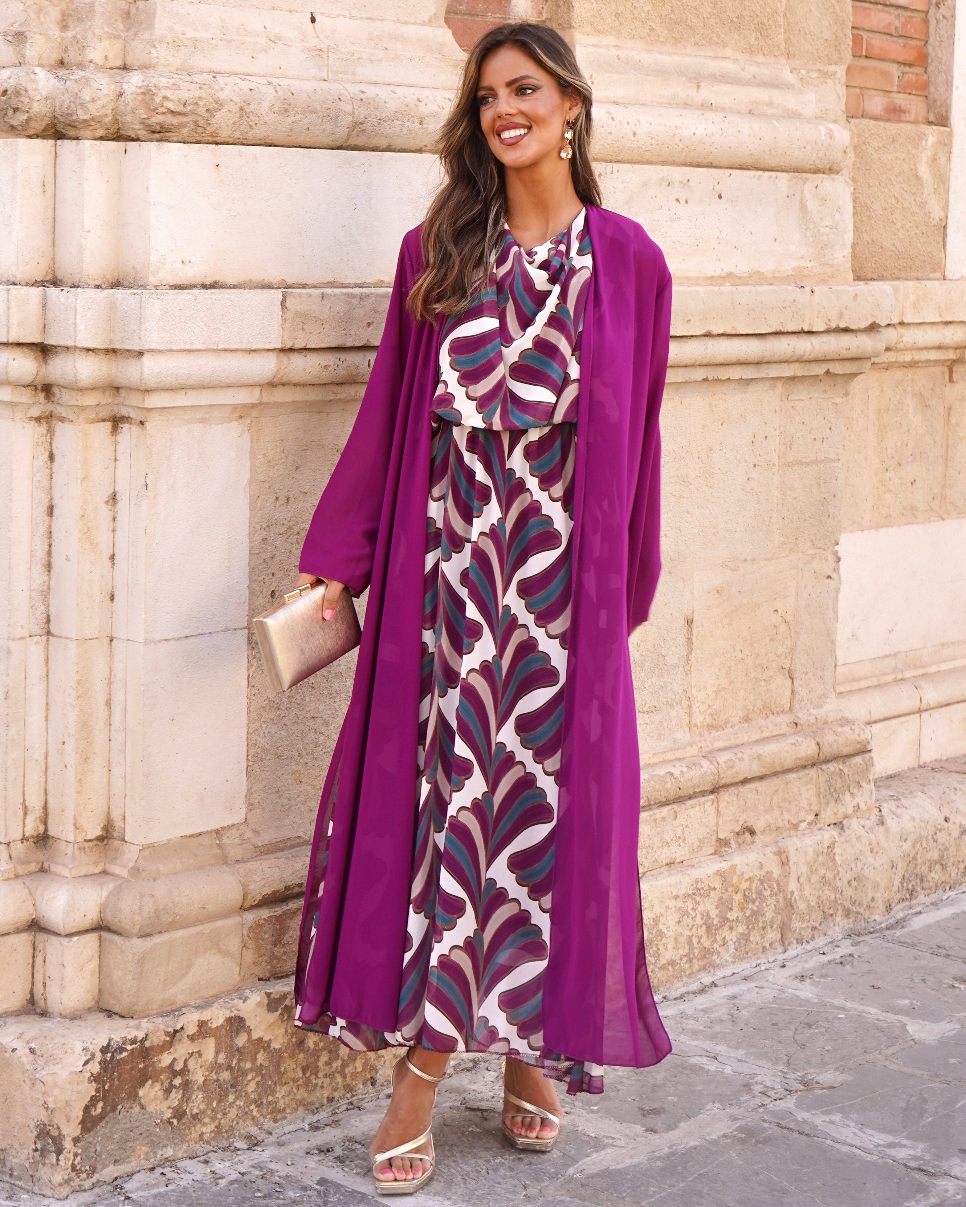Chiffon frock coat