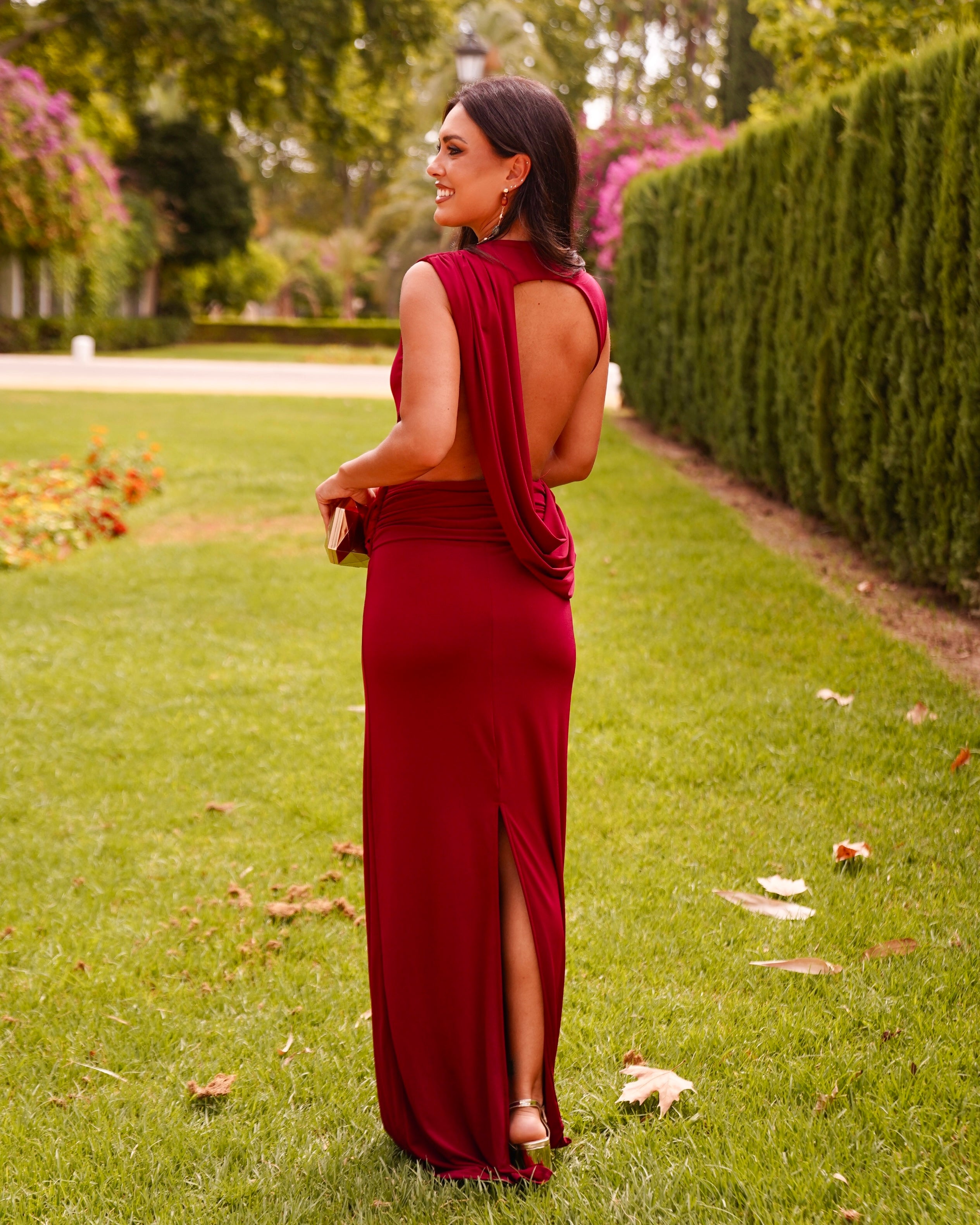 Vestido Ofelia Burdeos