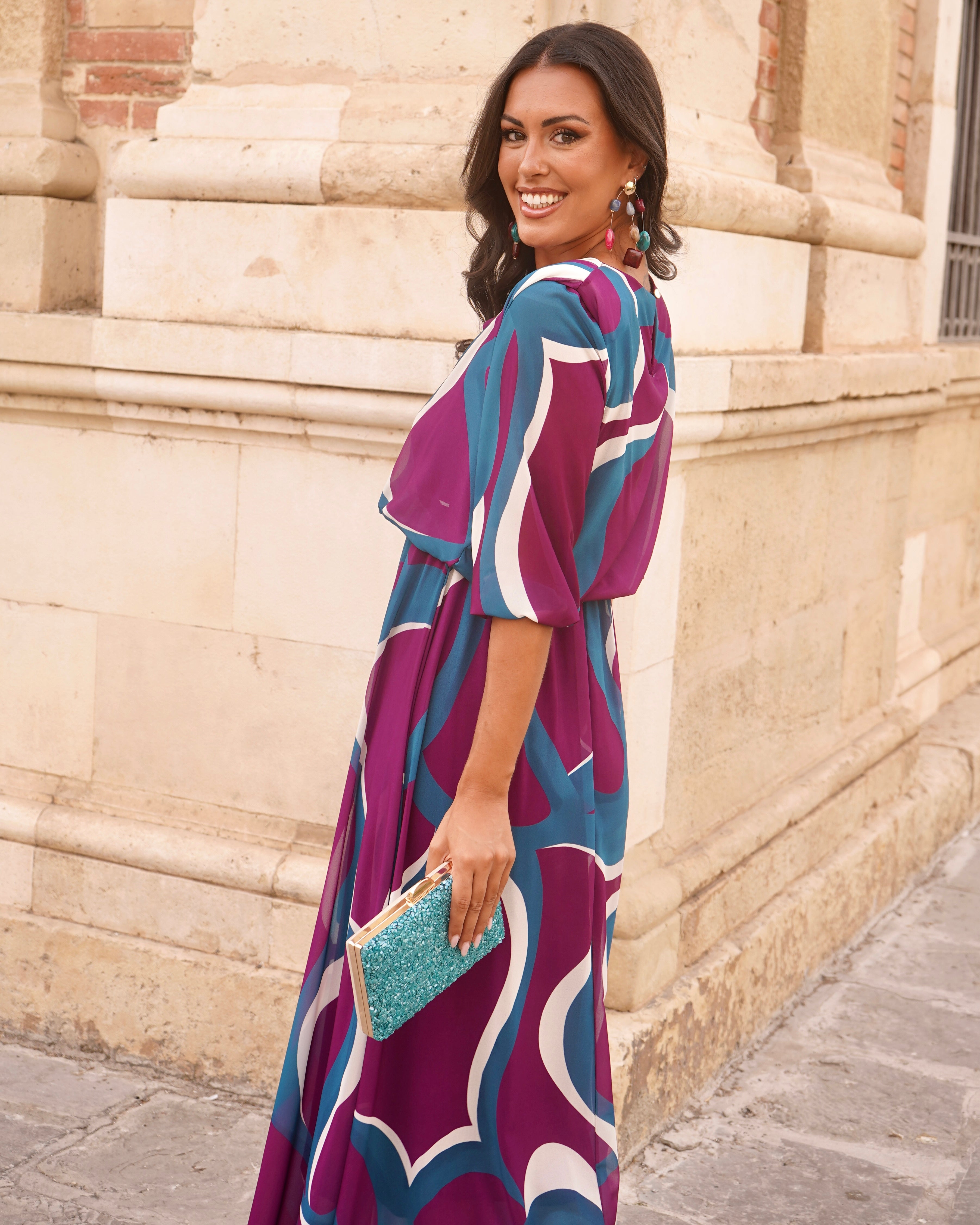 Vestido Maribel Buganvilla