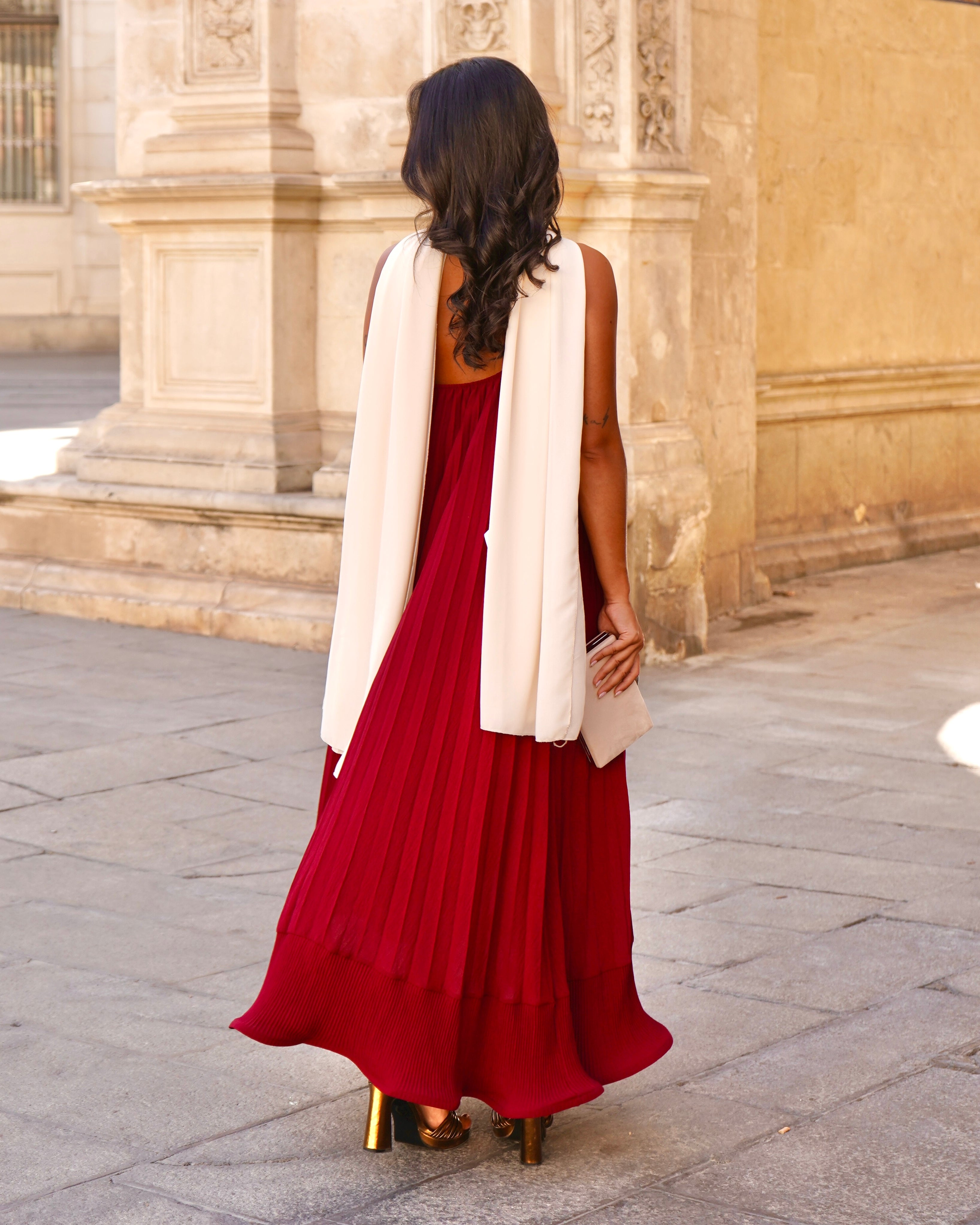 Vestido Luisa Rojizo