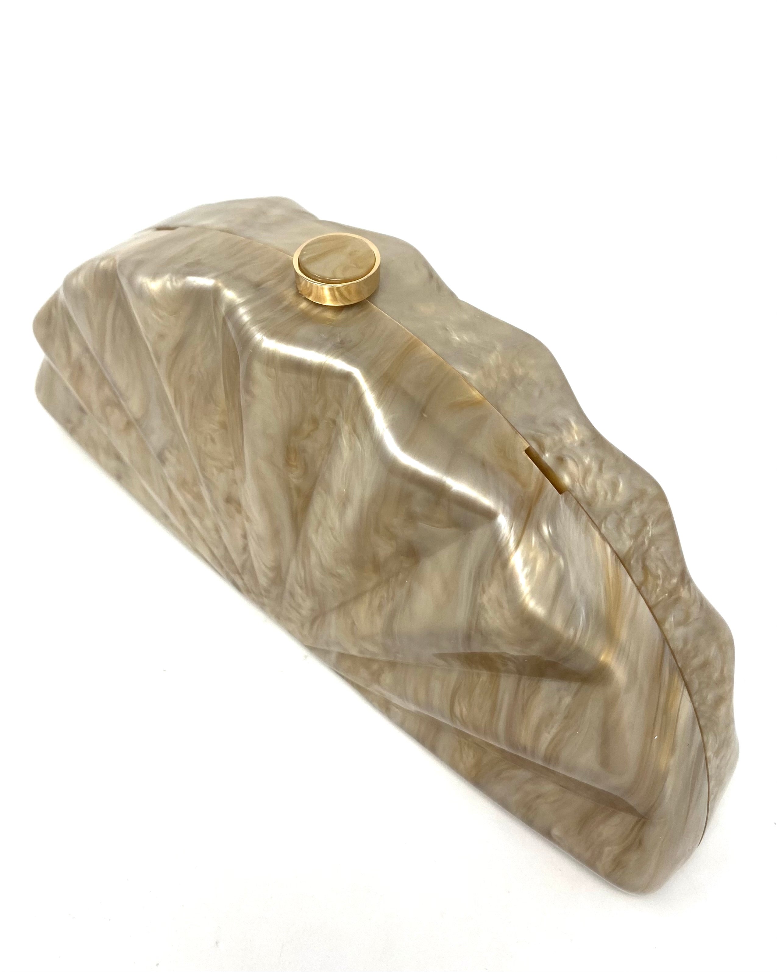Bolso Abanico beige tostado