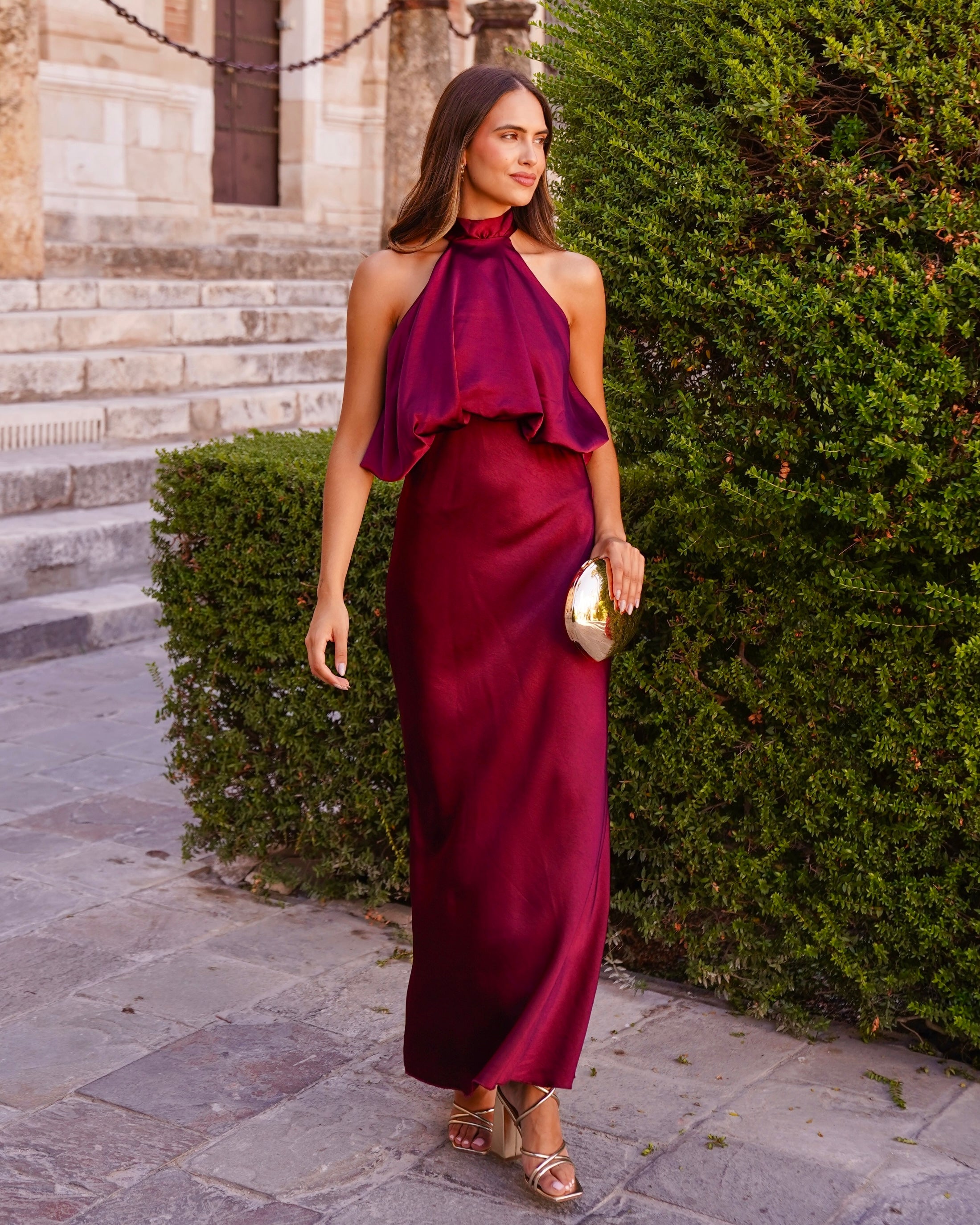 Vestido Priscilla Burdeos