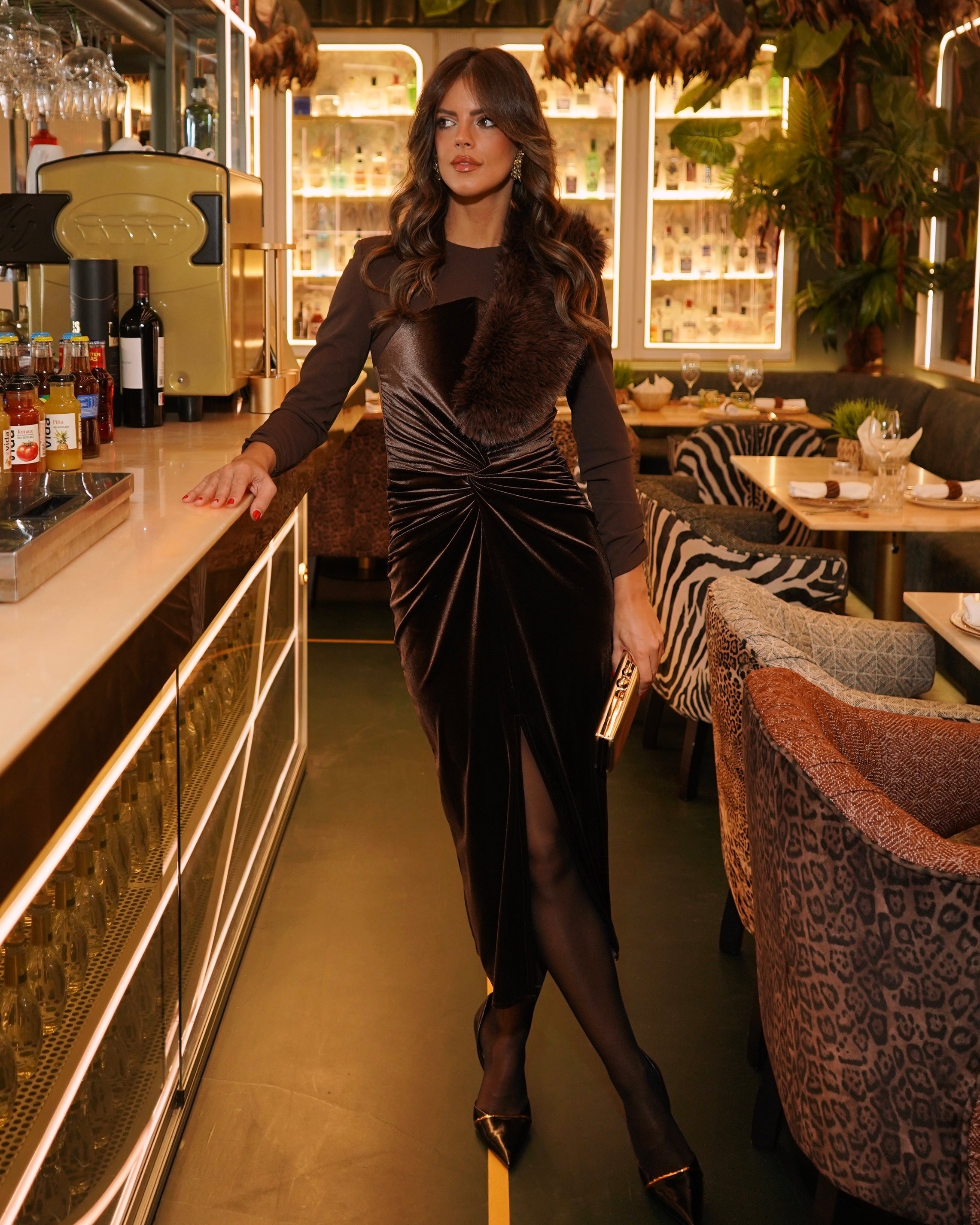 Vestido Cecilia chocolate