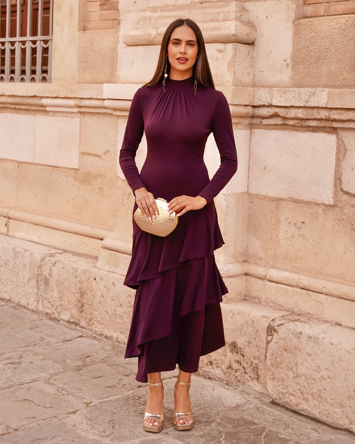 Vestido Frida Berenjena
