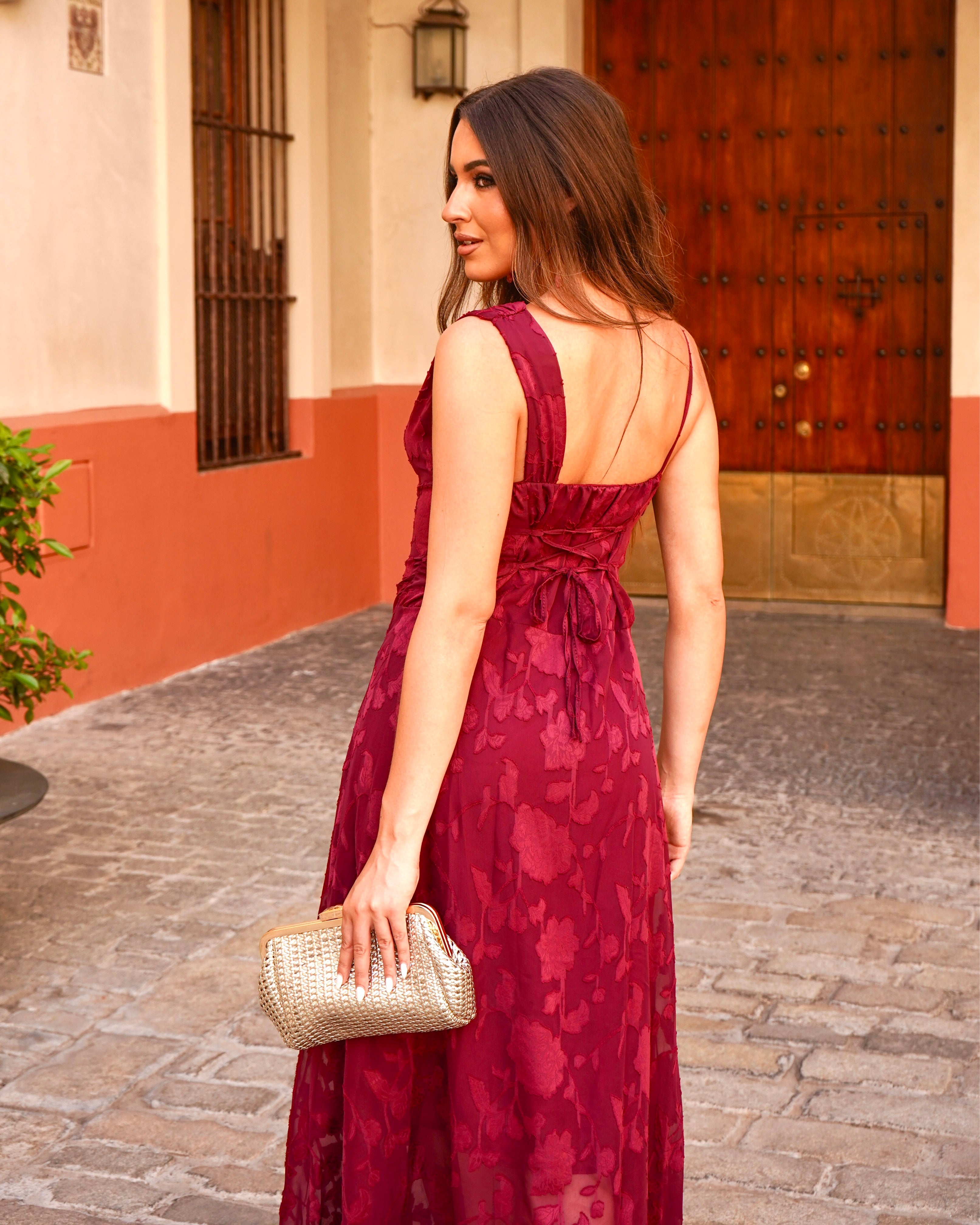 Vestido Petra Burdeos